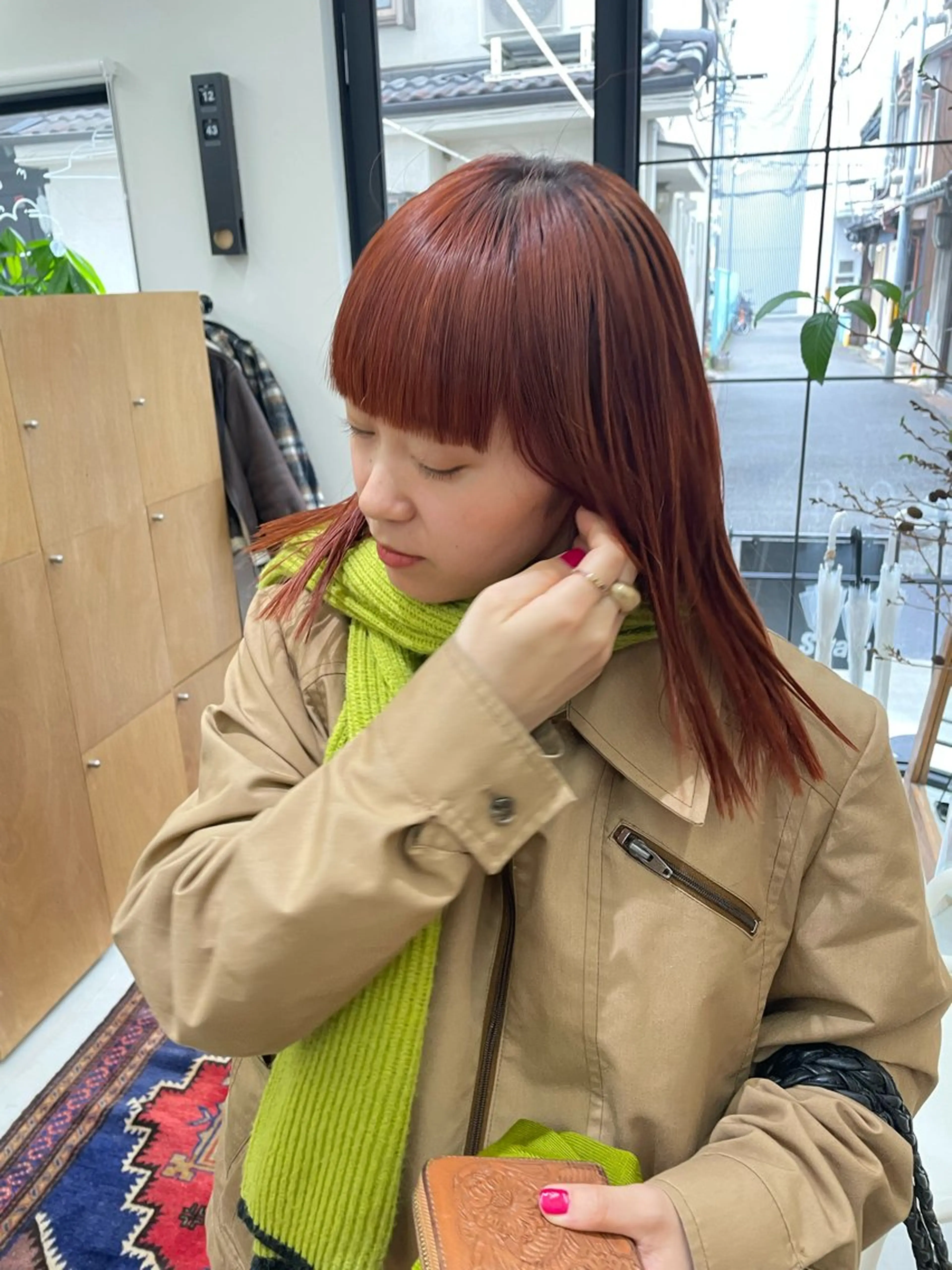 ミディアム カラー パーマ ヘアアレンジ メンズ カット ヘアカラー トリートメント tatsumi/ボブ ウルフ/レイヤーのヘアスタイル