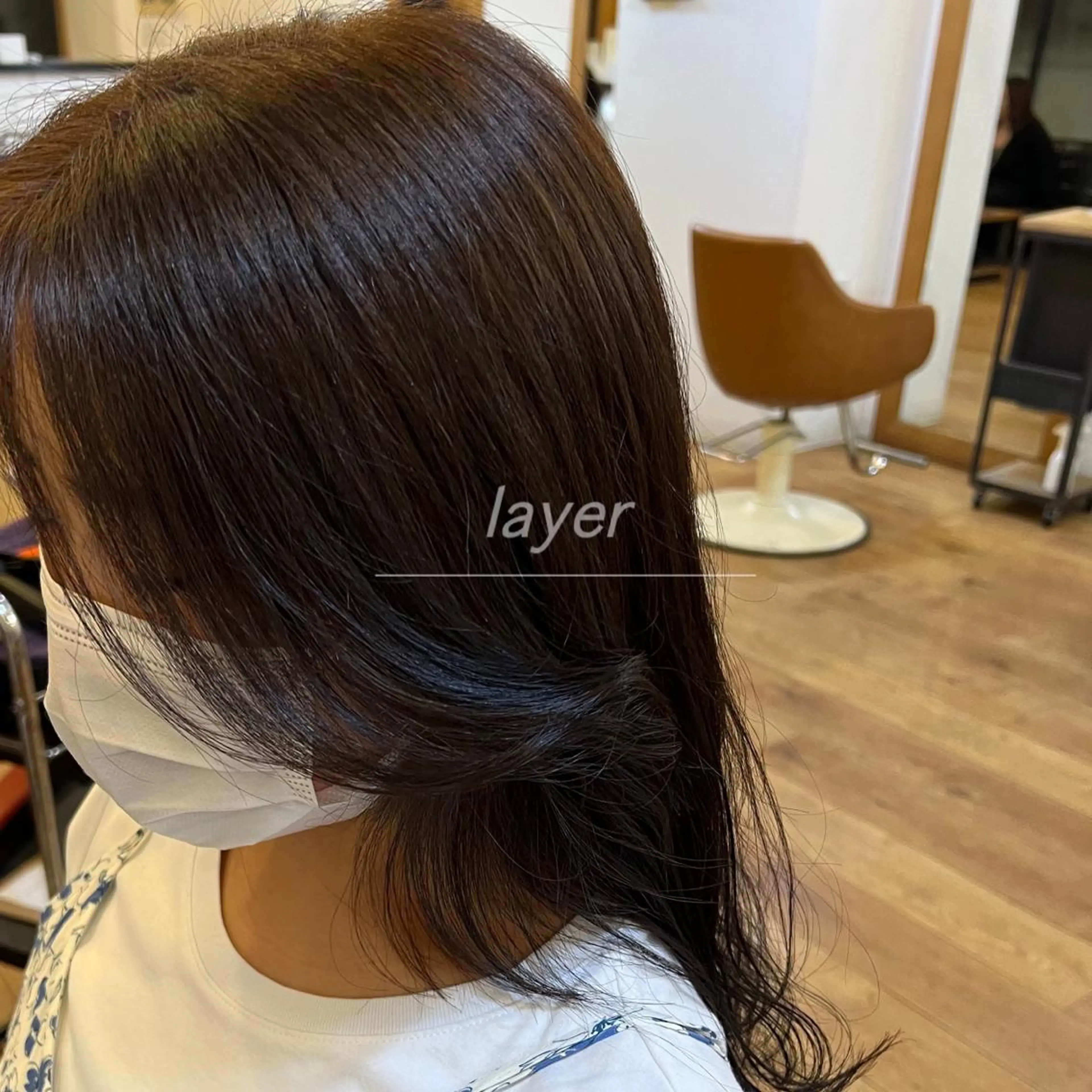 ロング 顔周りカット レイヤーカット 艶ハイトーン‪‪🔆 ️️️安座間 希のヘアスタイル