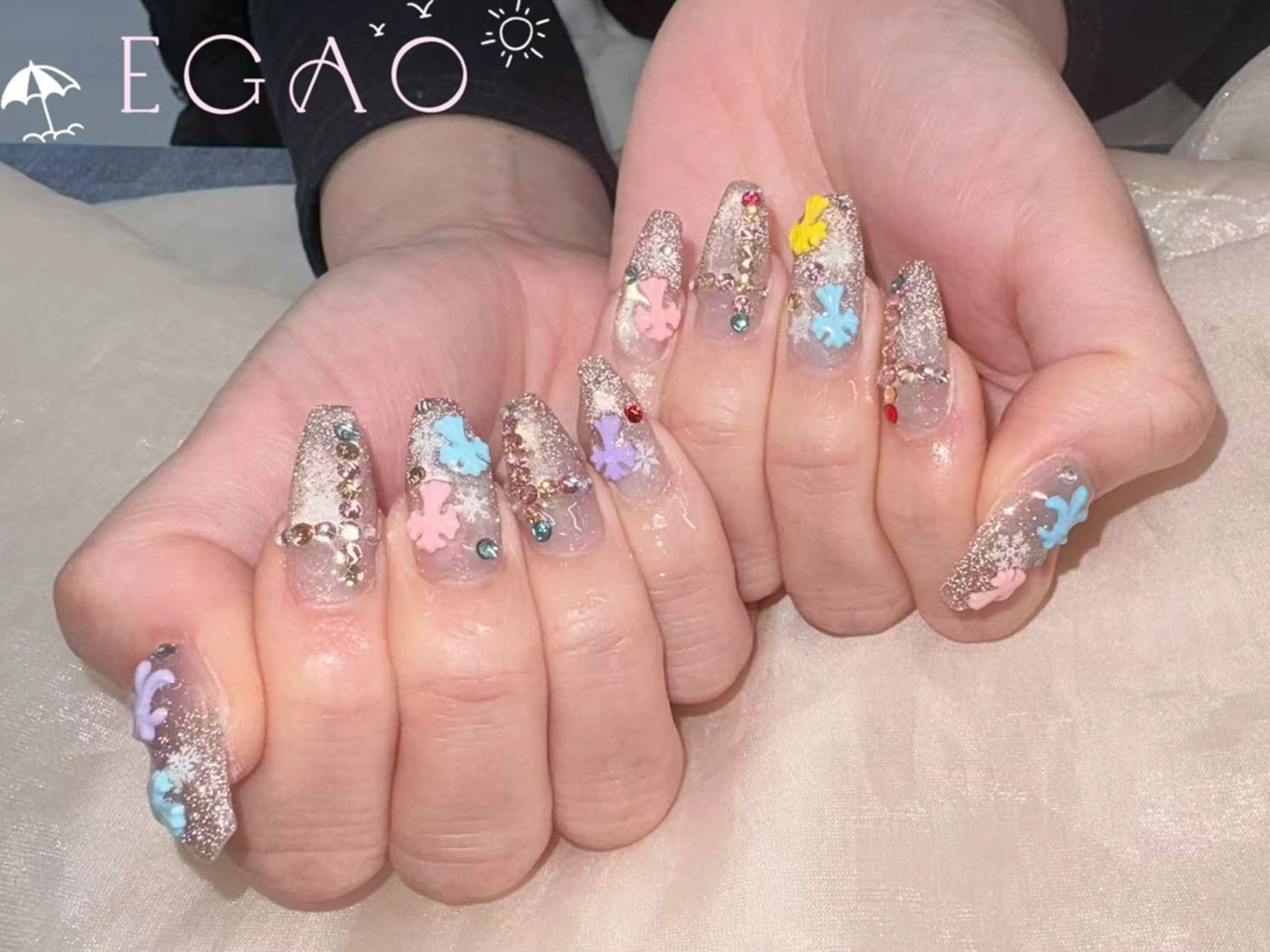 ネイル アートネイル フットネイル フレンチネイル ジェルネイル グラデーション ハンドネイル Egao Nail Salonのネイルデザイン