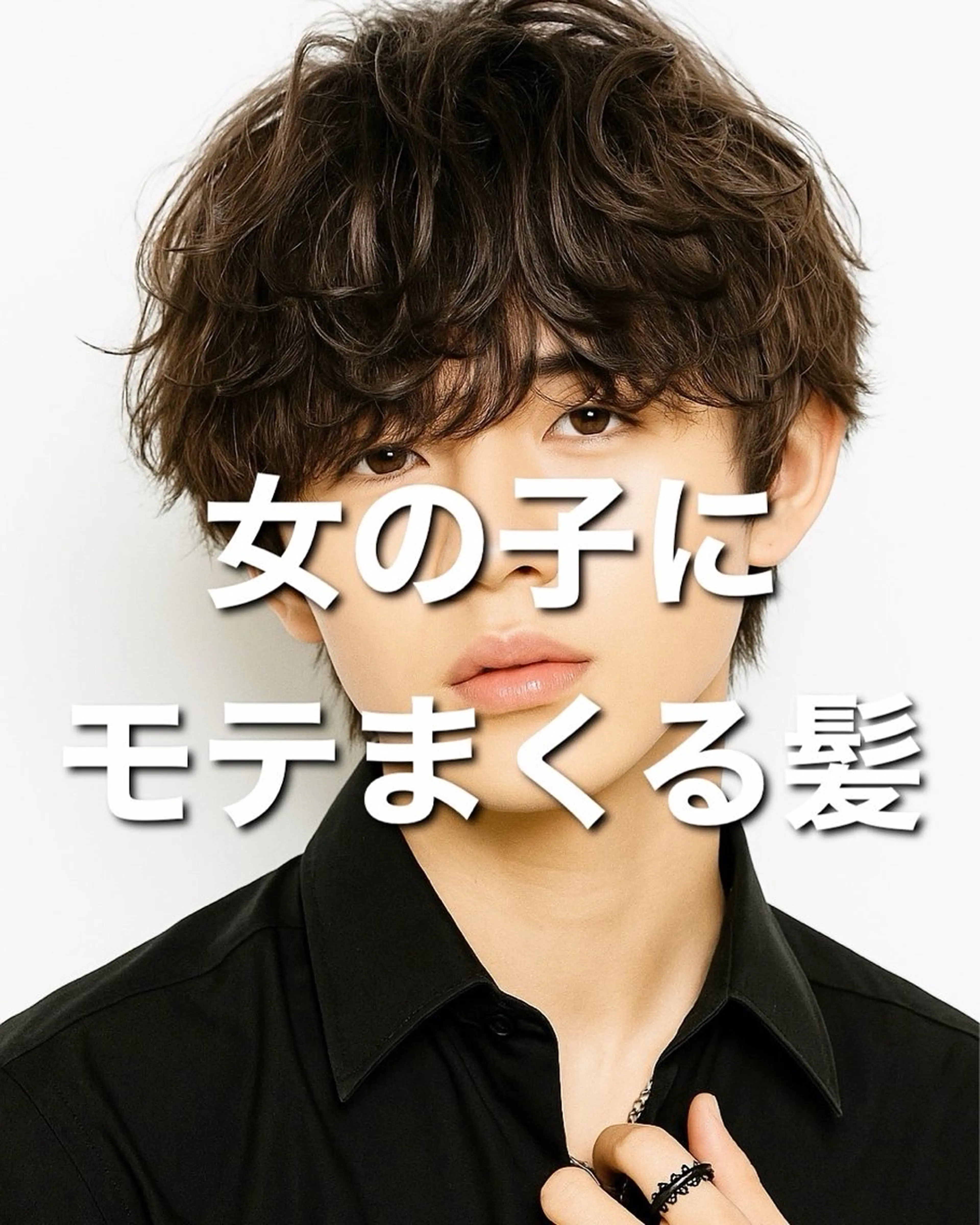 ミディアム カット ヘアセット メンズ特化 水口湧太のヘアスタイル