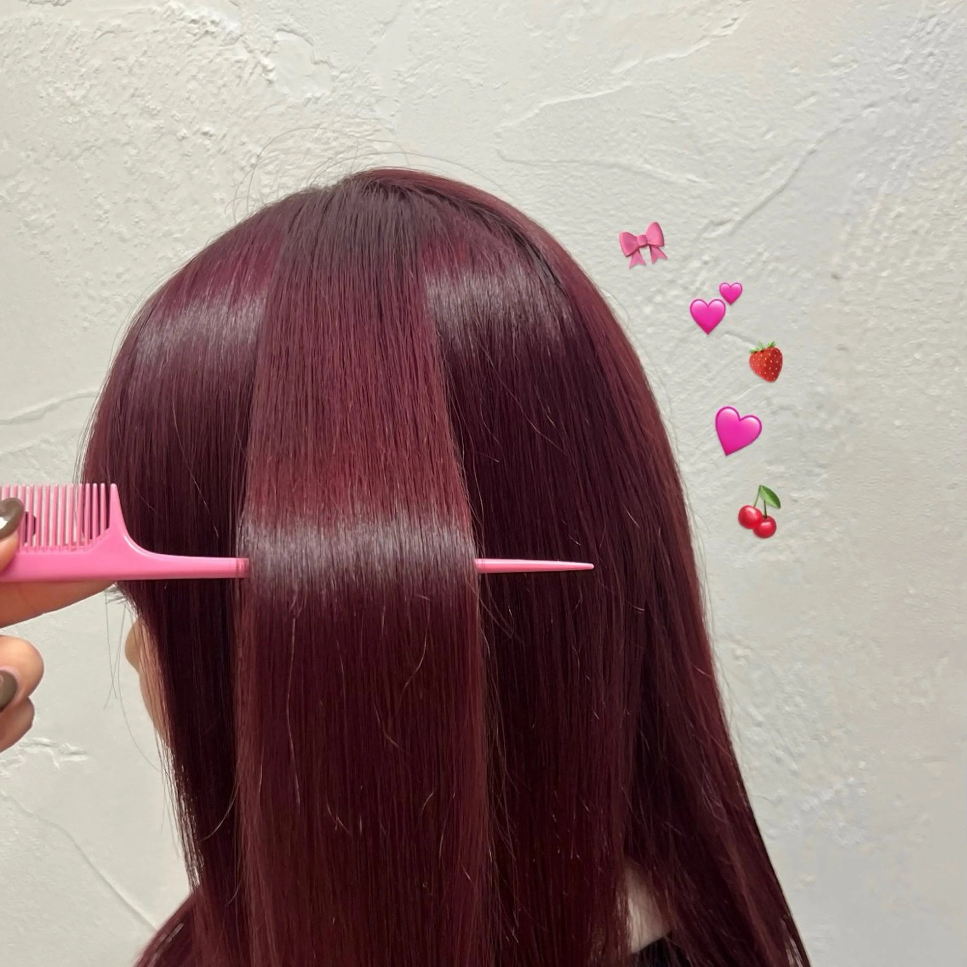 セミロング ヘアカラー Lomalia もえかのヘアスタイル