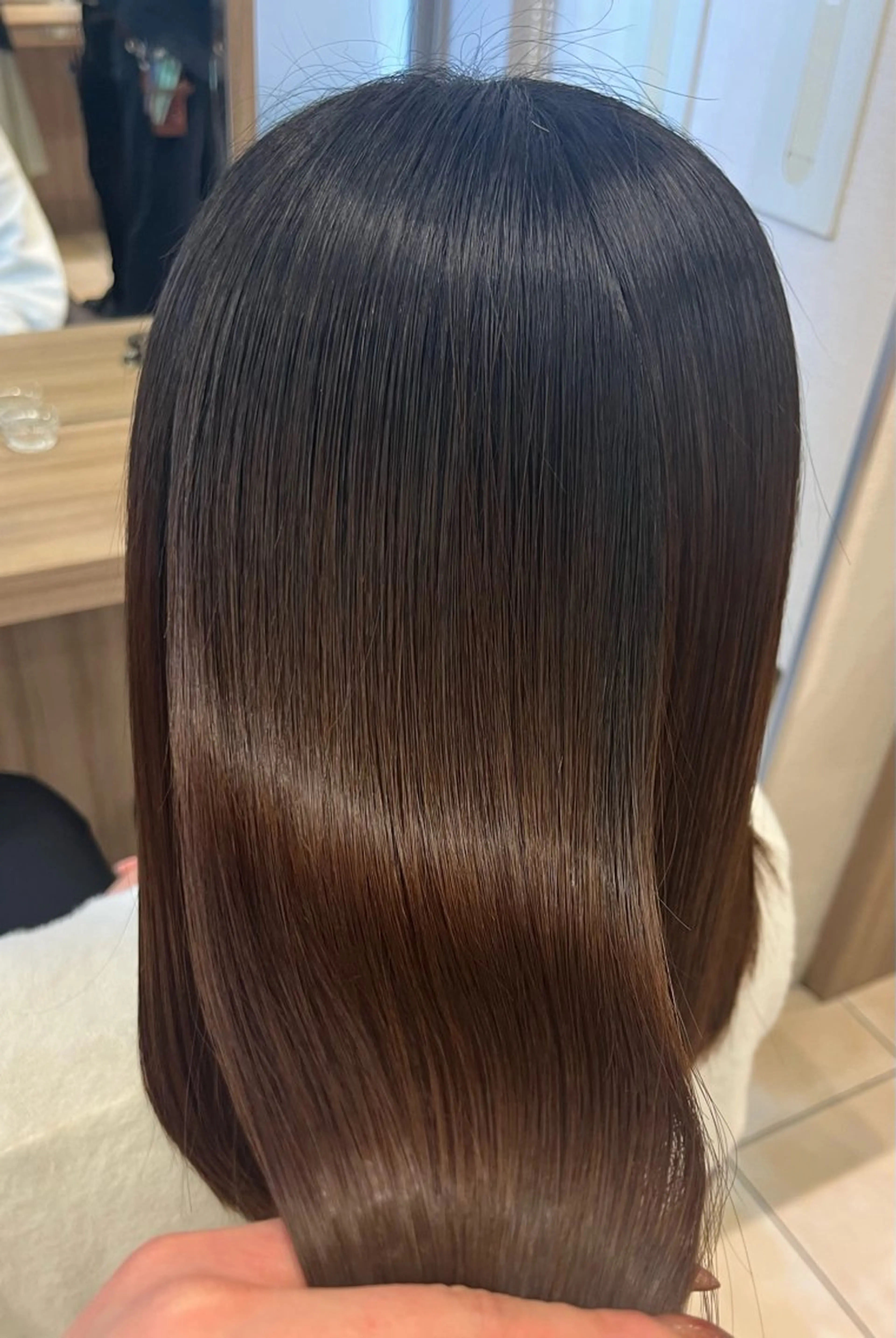 ミディアム カット 縮毛矯正 メンズ特化／トレンド スタイル／白澤のヘアスタイル