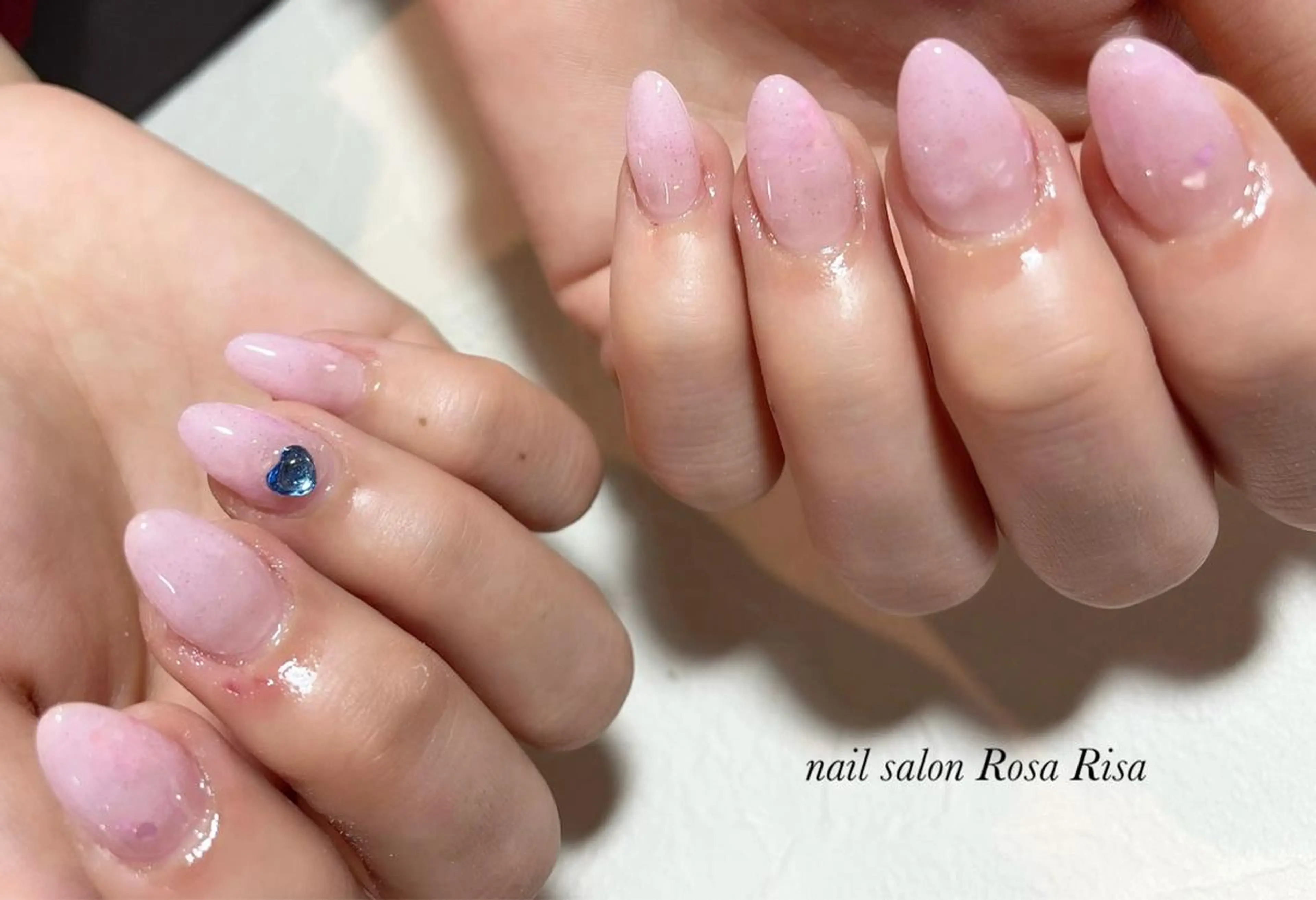 ミディアム ネイル ピンク ハンドネイル ネイルスタジオ シェイクユアハンズのネイルデザイン