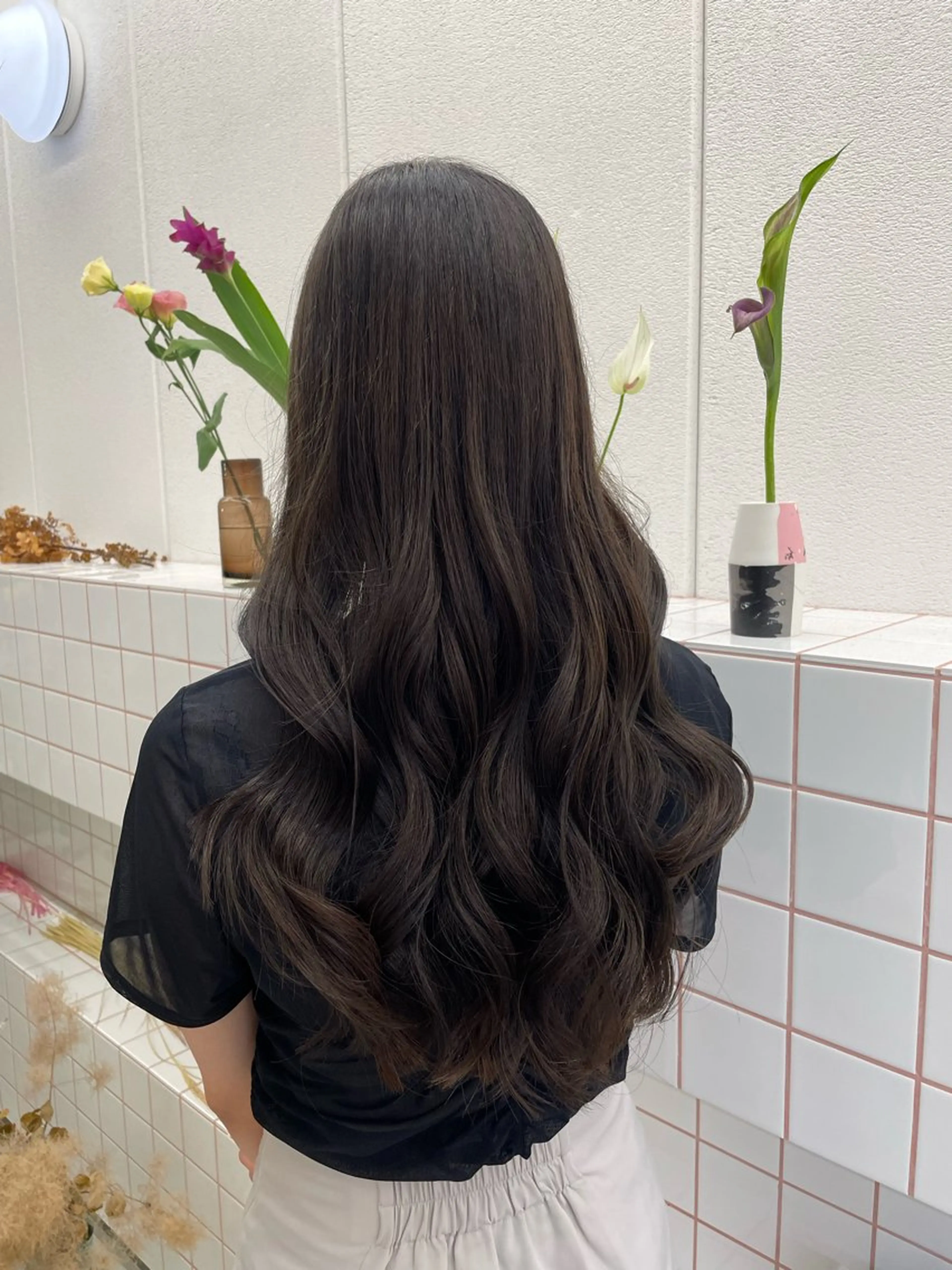 ロング カラー 山下 悠月のヘアスタイル