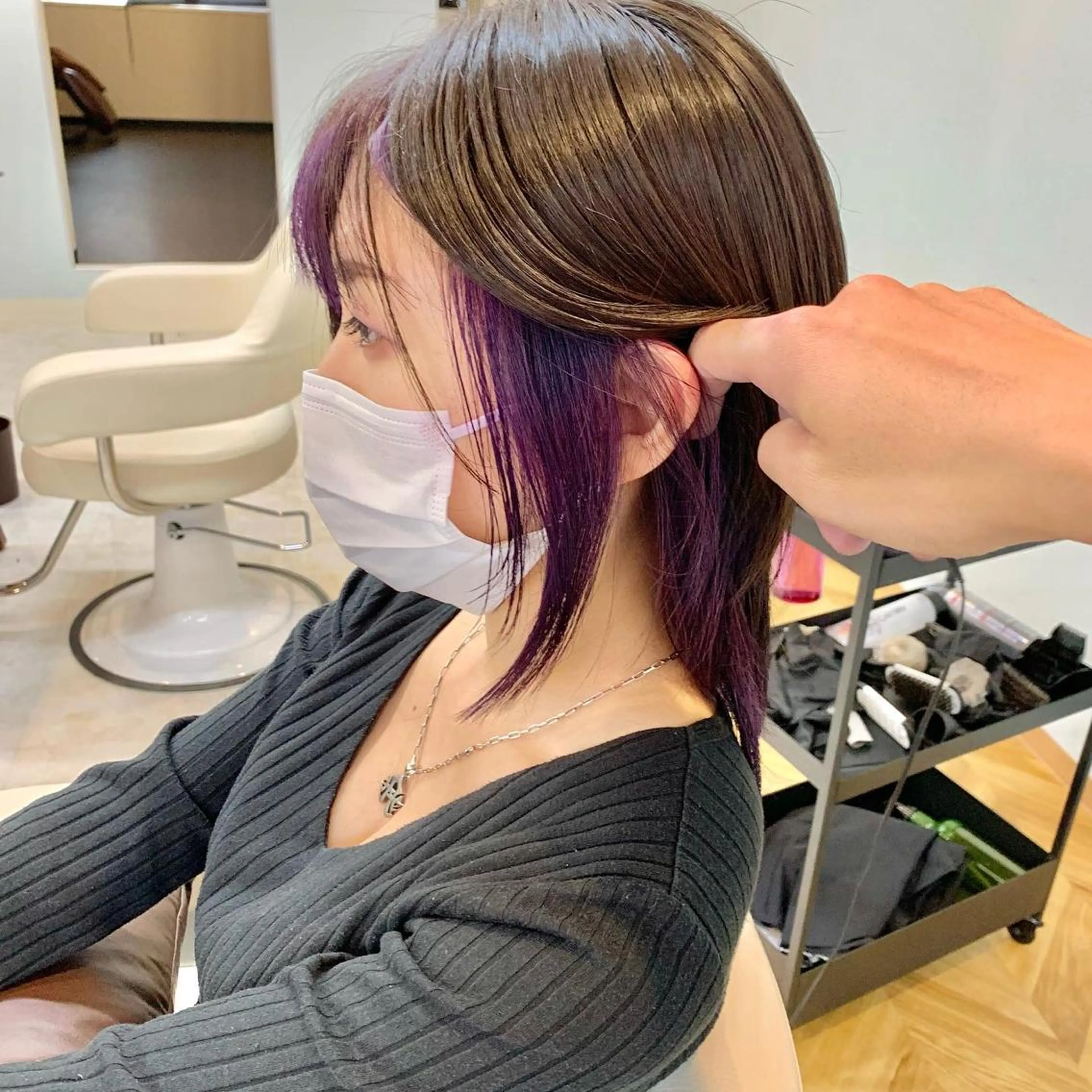 ミディアム 【清瀬】パサツキ 広がり改善川合剛史のヘアスタイル