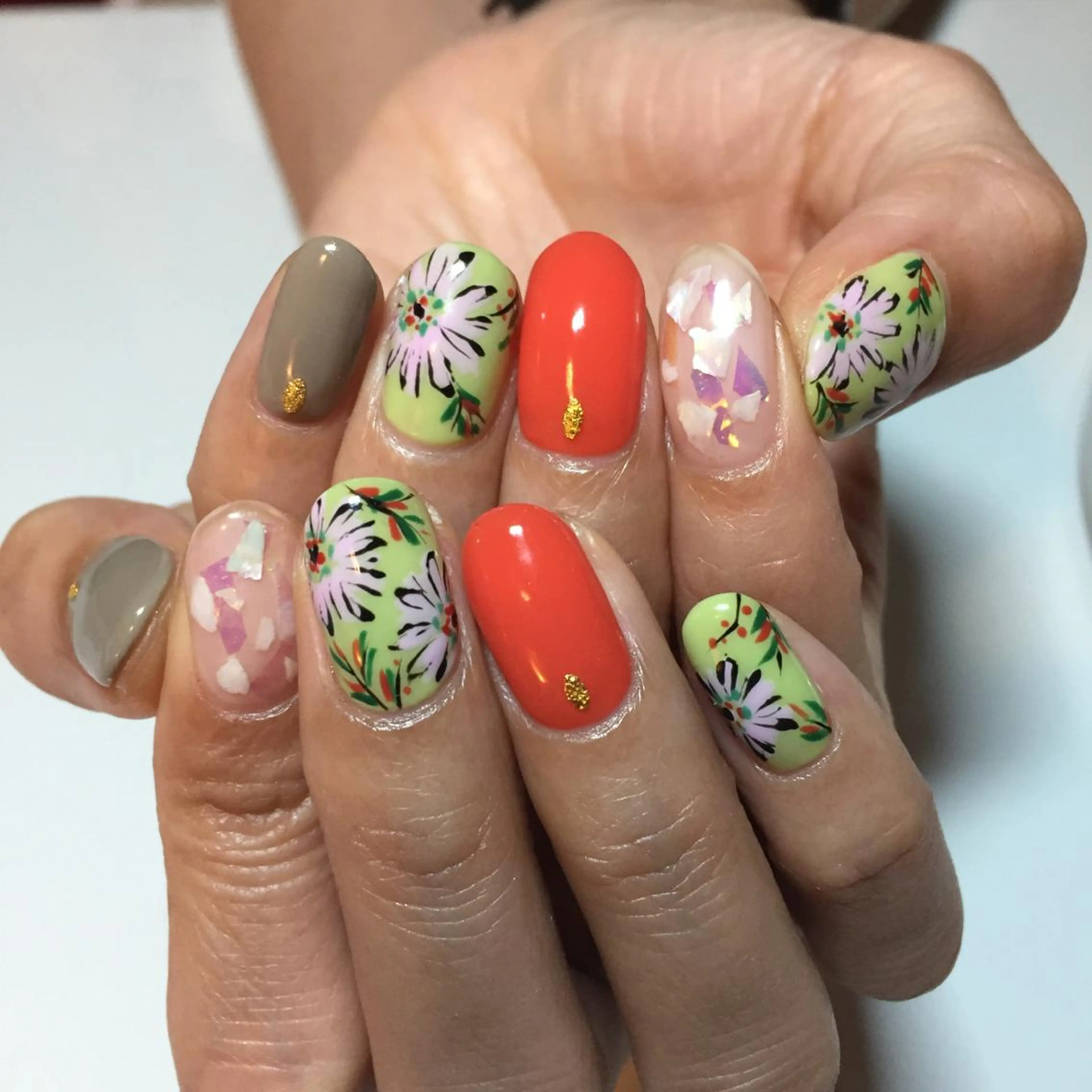 ネイル フラワーネイル g-up nail所属・米田 律子のネイルデザイン