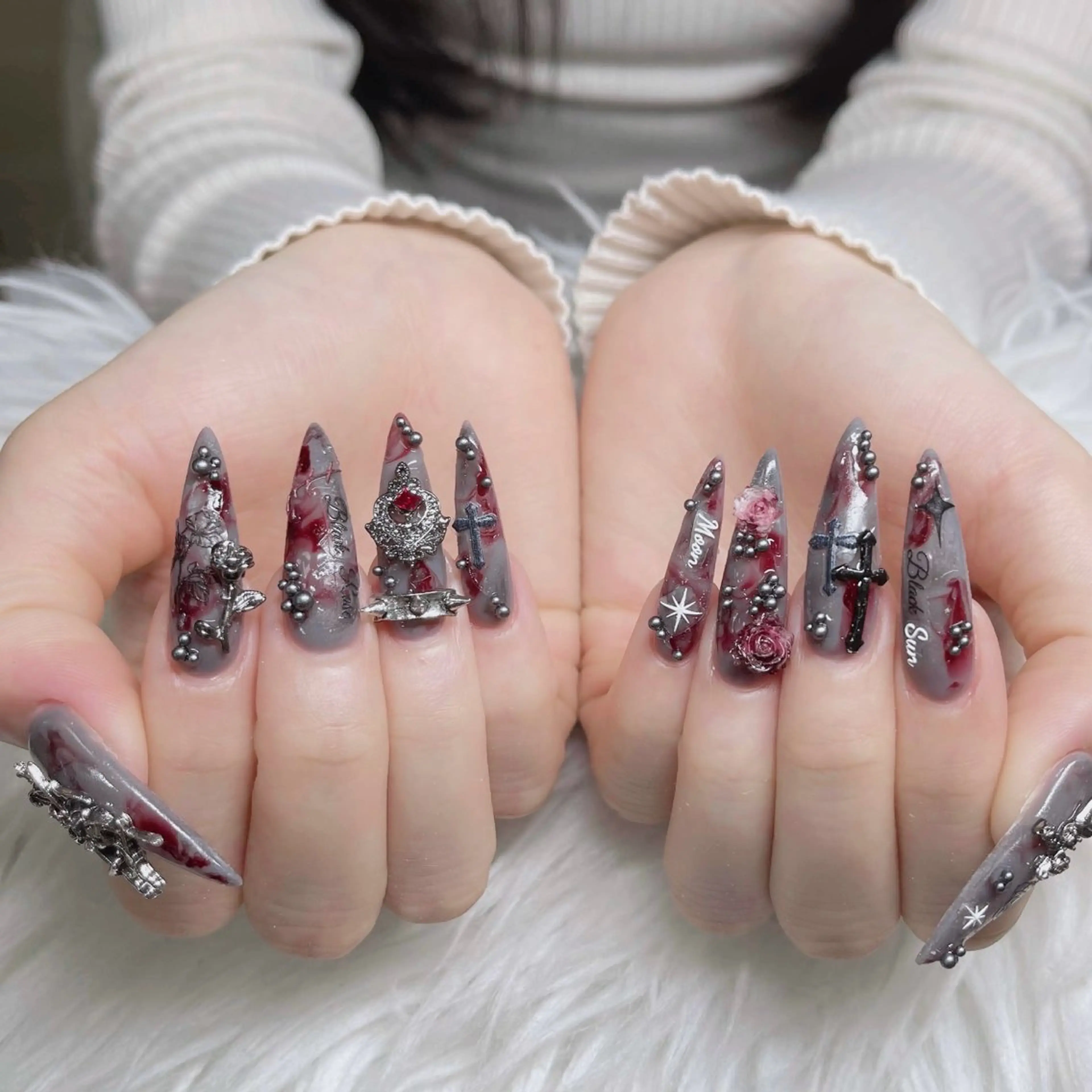 ネイル フットネイル フレンチネイル グラデーション 韓国ネイル ロングネイル ハンドネイル Hani Nail Salonのネイルデザイン