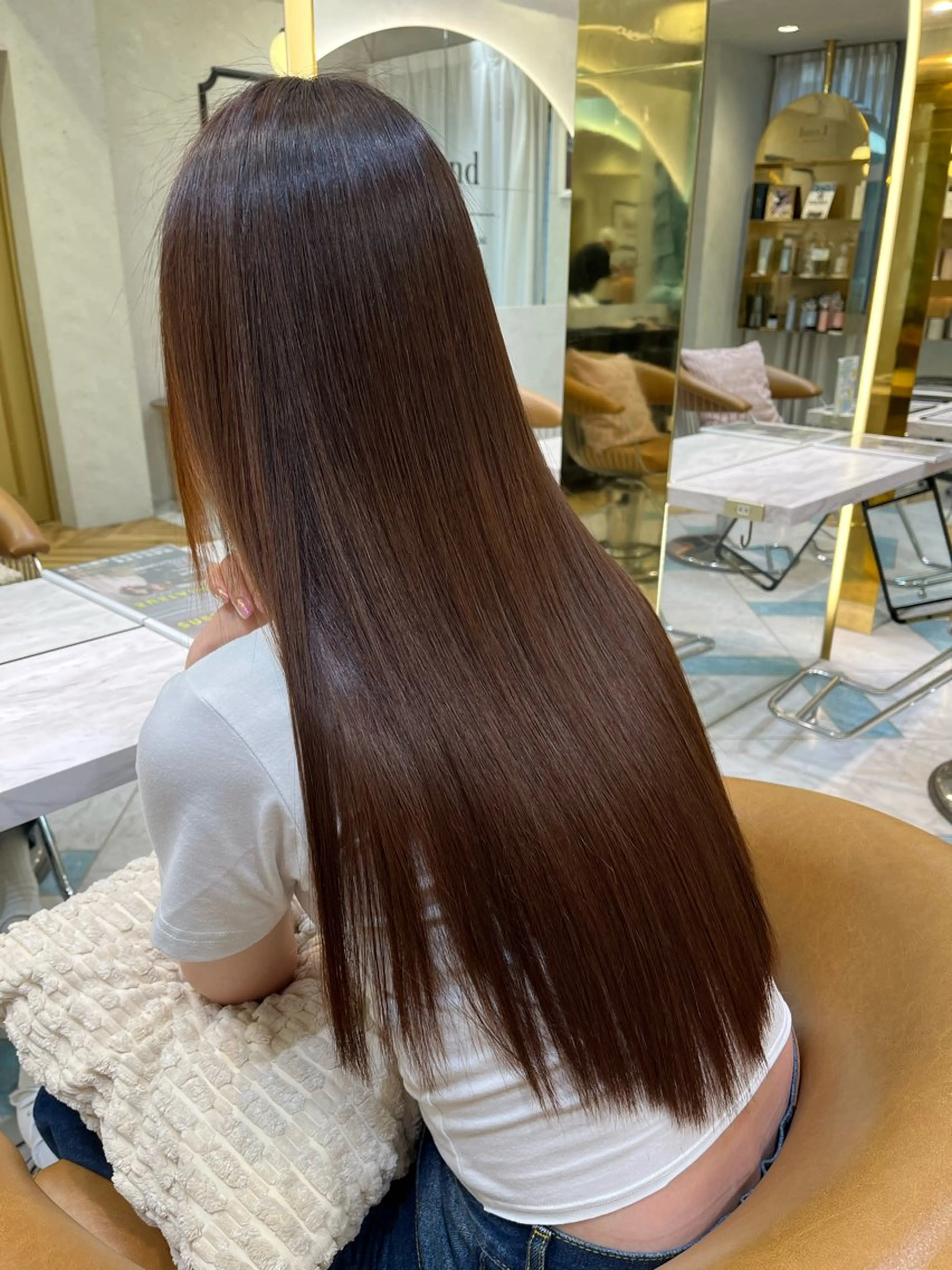 ロング カット 縮毛矯正 トリートメント レイヤー/髪質改善/ 美髪矯正/手塚凌のヘアスタイル