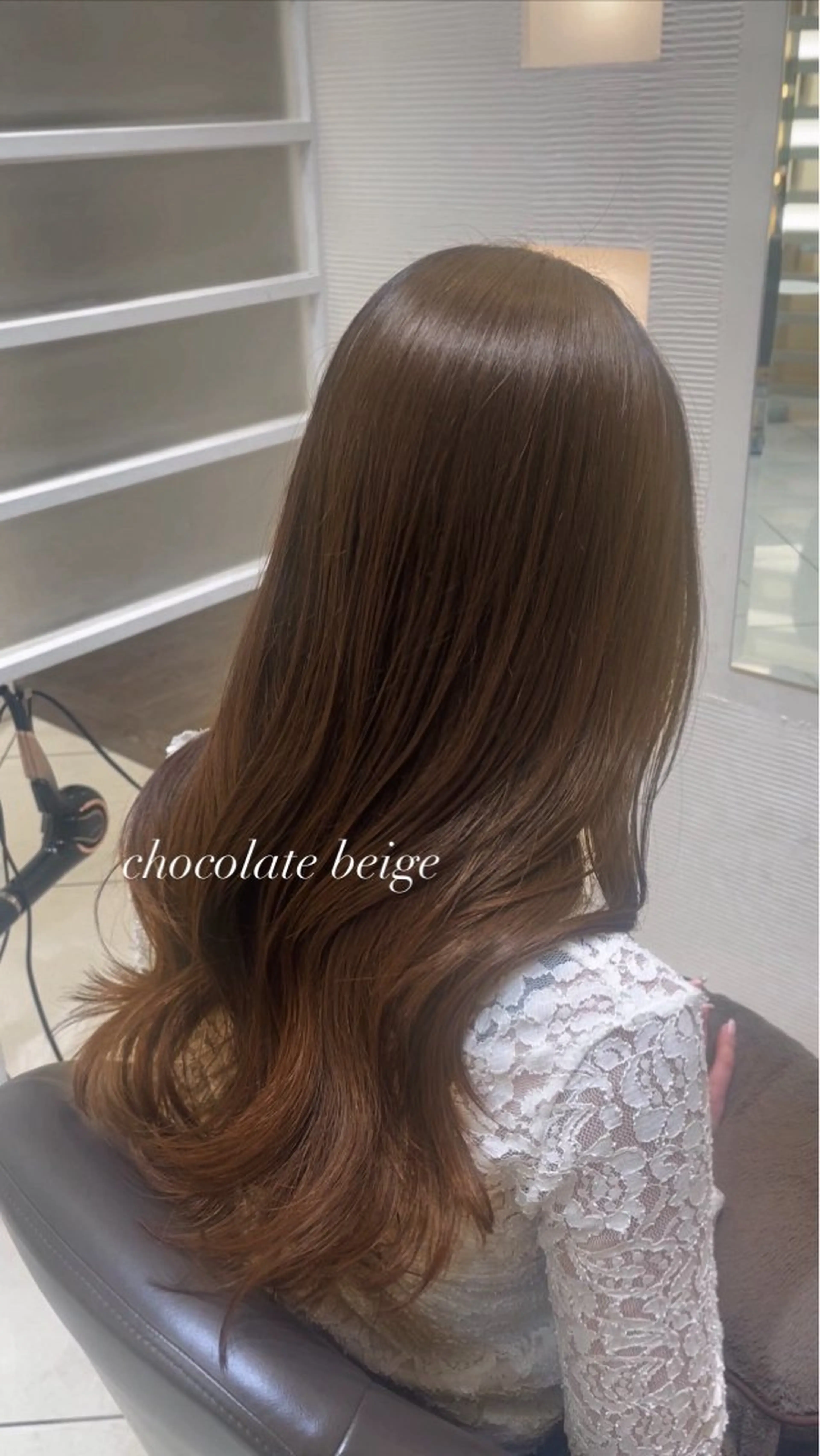 ロング カラー 💖大人韓国ヘア💖 韓国艶カラー【銀座】のヘアスタイル