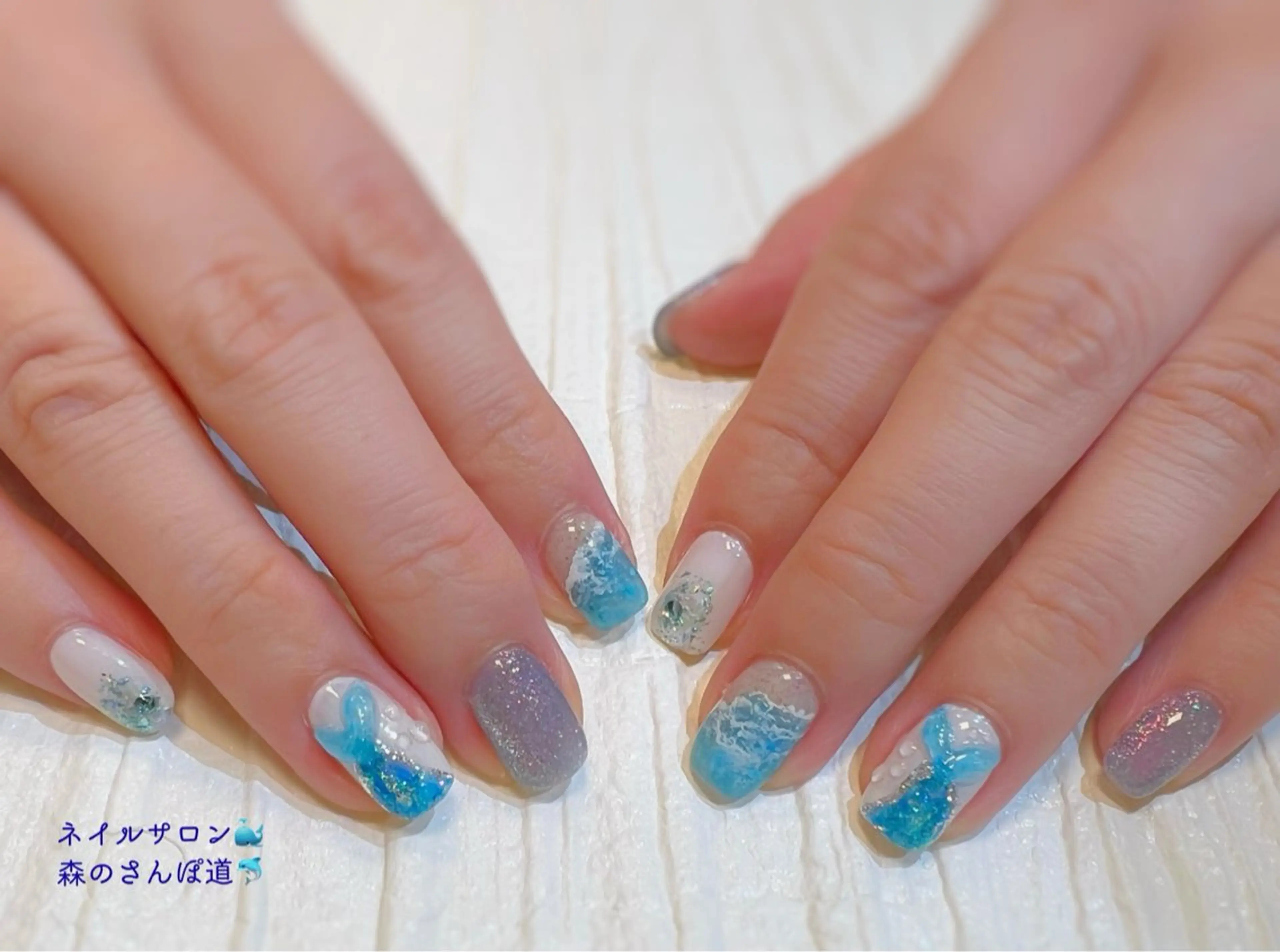 ネイル ハンドネイル 森のさんぽ道所属・ショートネイル 森のさんぽ道のネイルデザイン