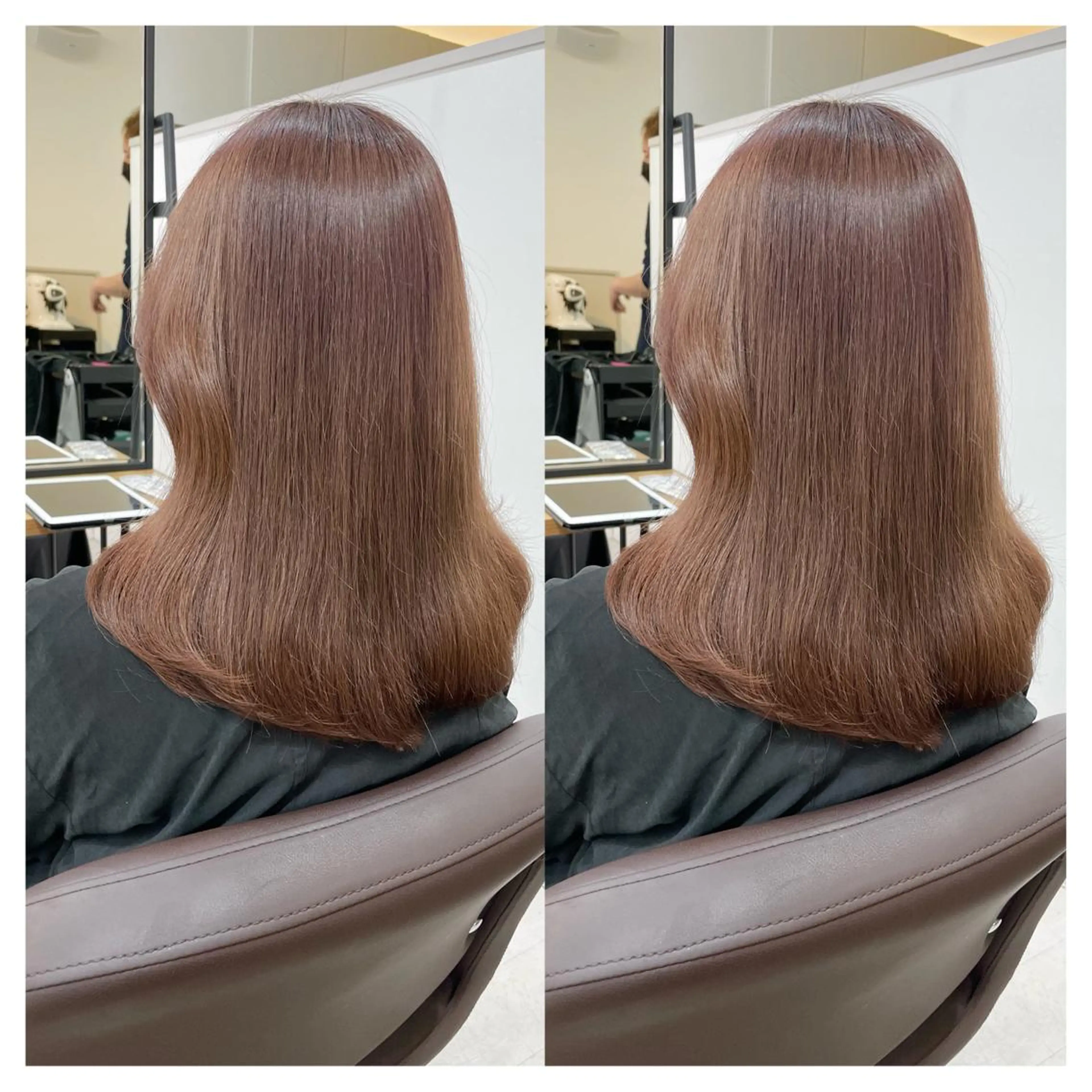 ミディアム カット ヘアカラー トリートメント 村山 茉衣のヘアスタイル