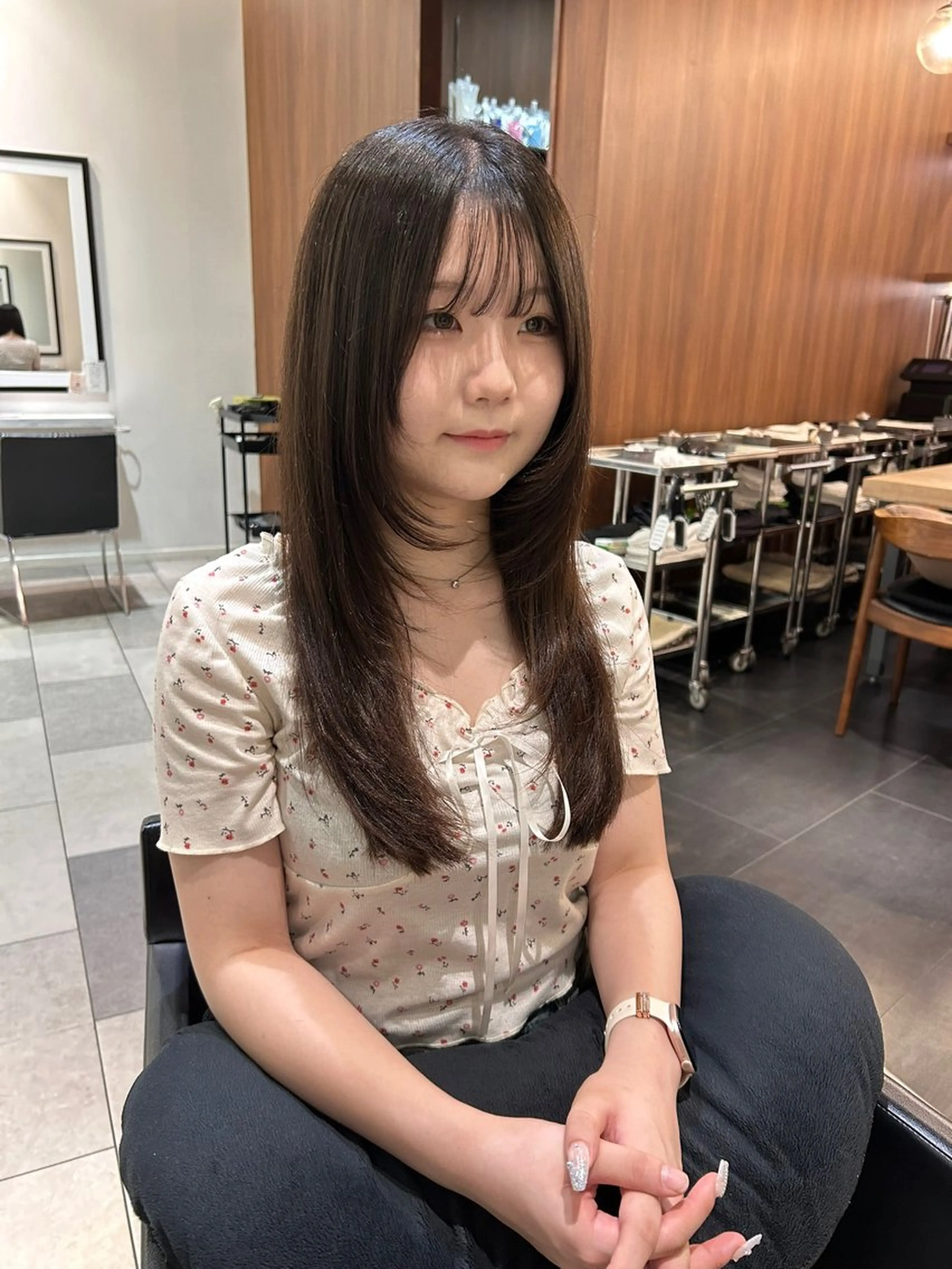 ロング カット トリートメント 中原 優美のヘアスタイル