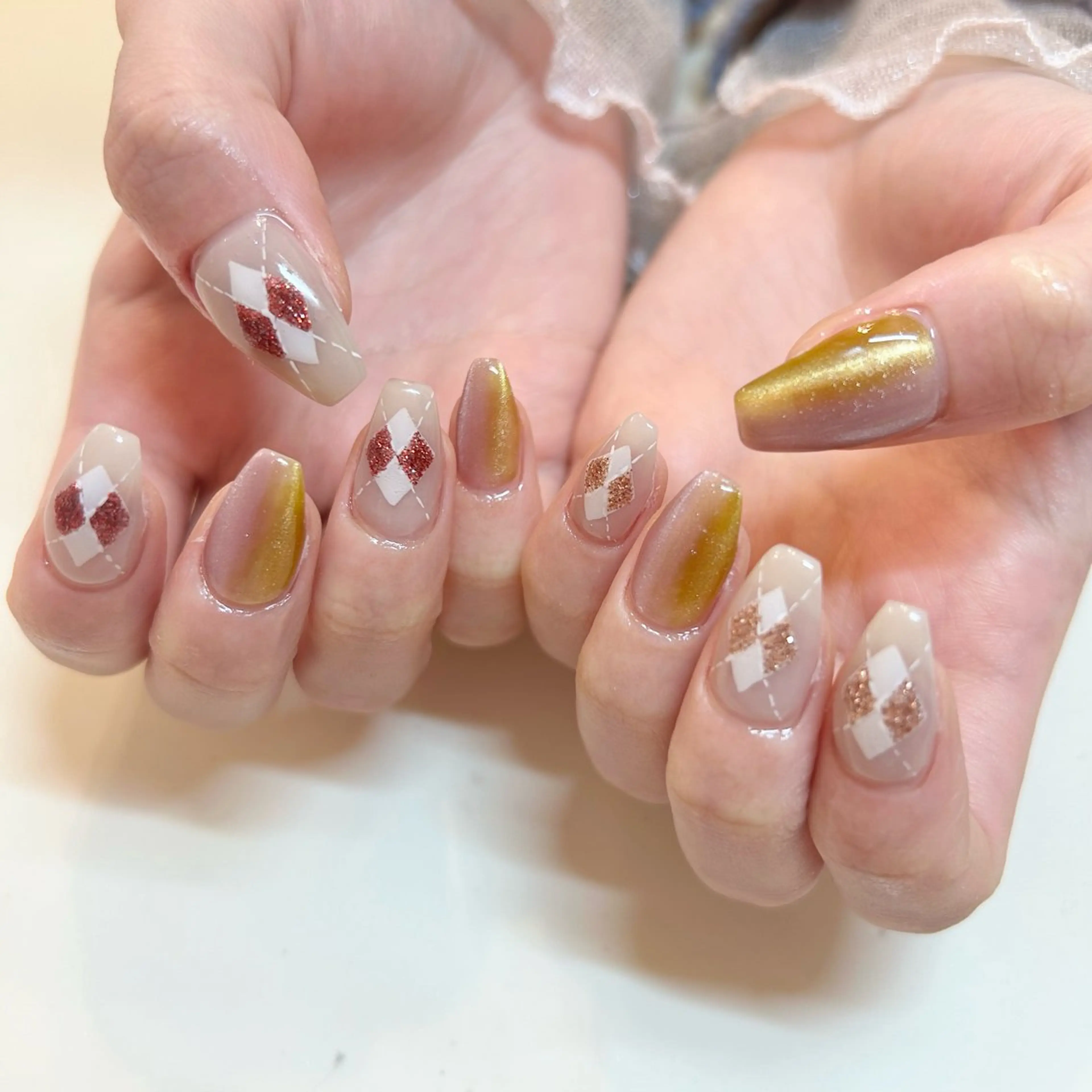 ネイル ハンドネイル 藤原 みゆのネイルデザイン