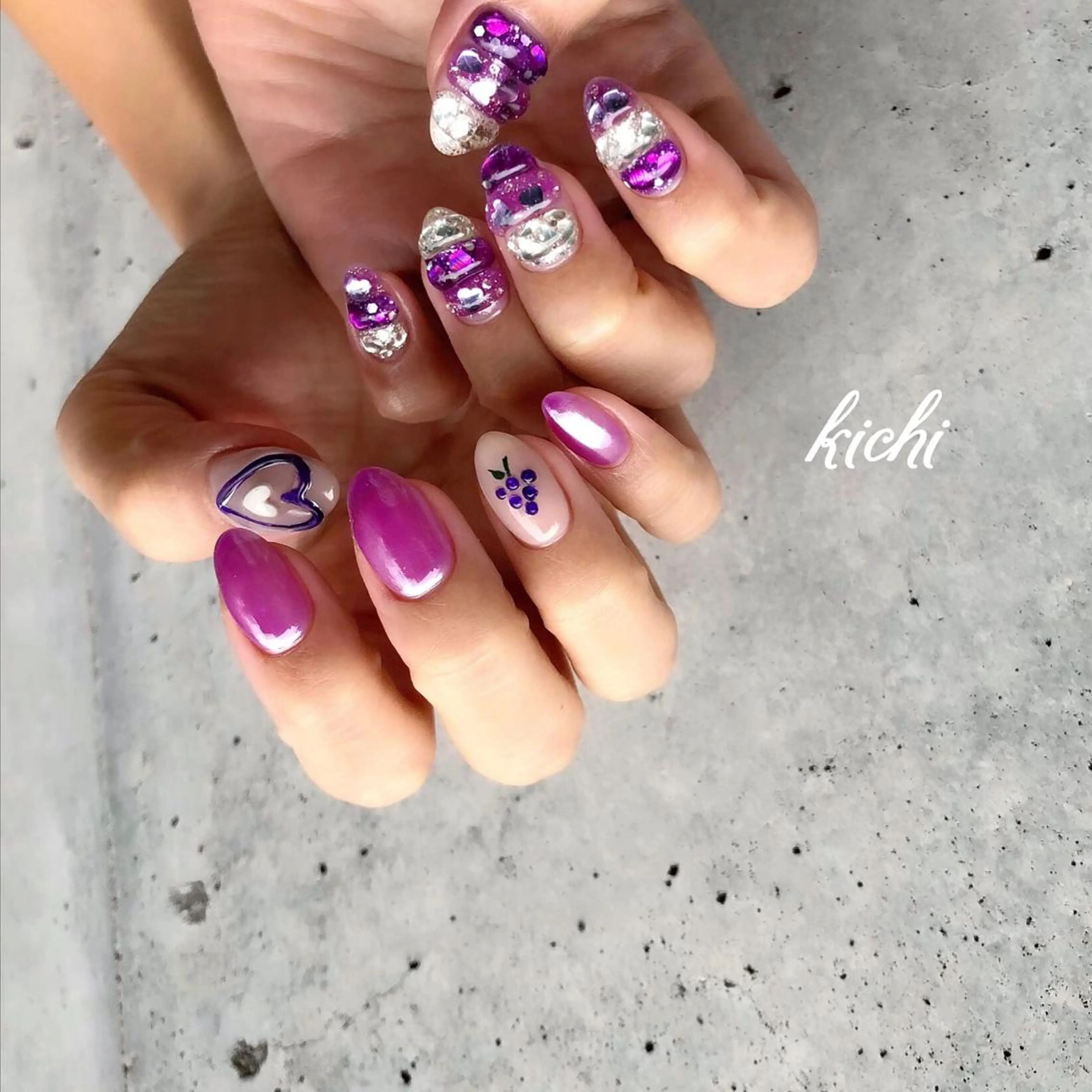 ネイル kichi･:* みじゅのネイルデザイン
