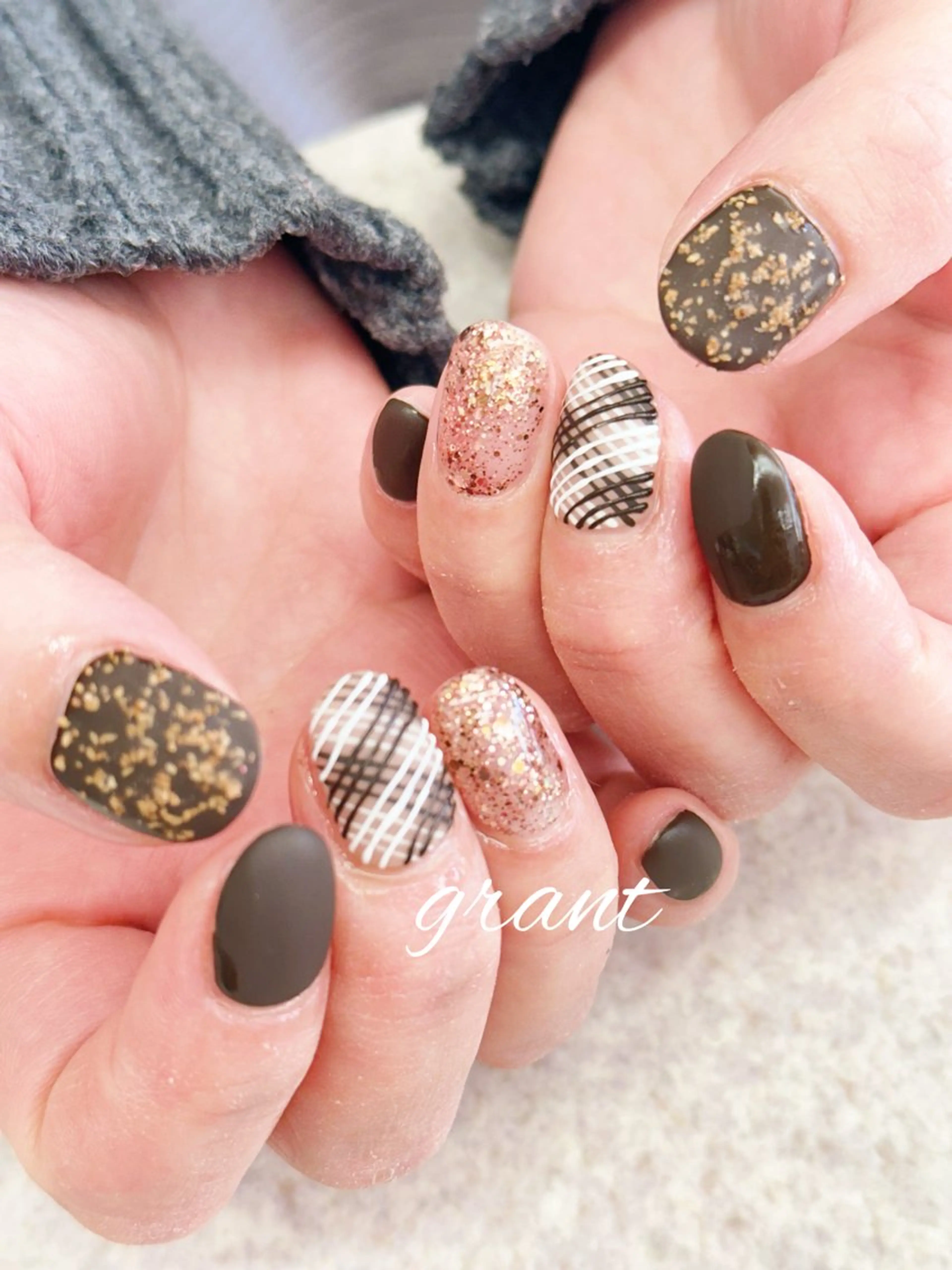 ネイル バレンタイン 冬ネイル ハンドネイル nail salon grant所属・nailsalon grantのネイルデザイン