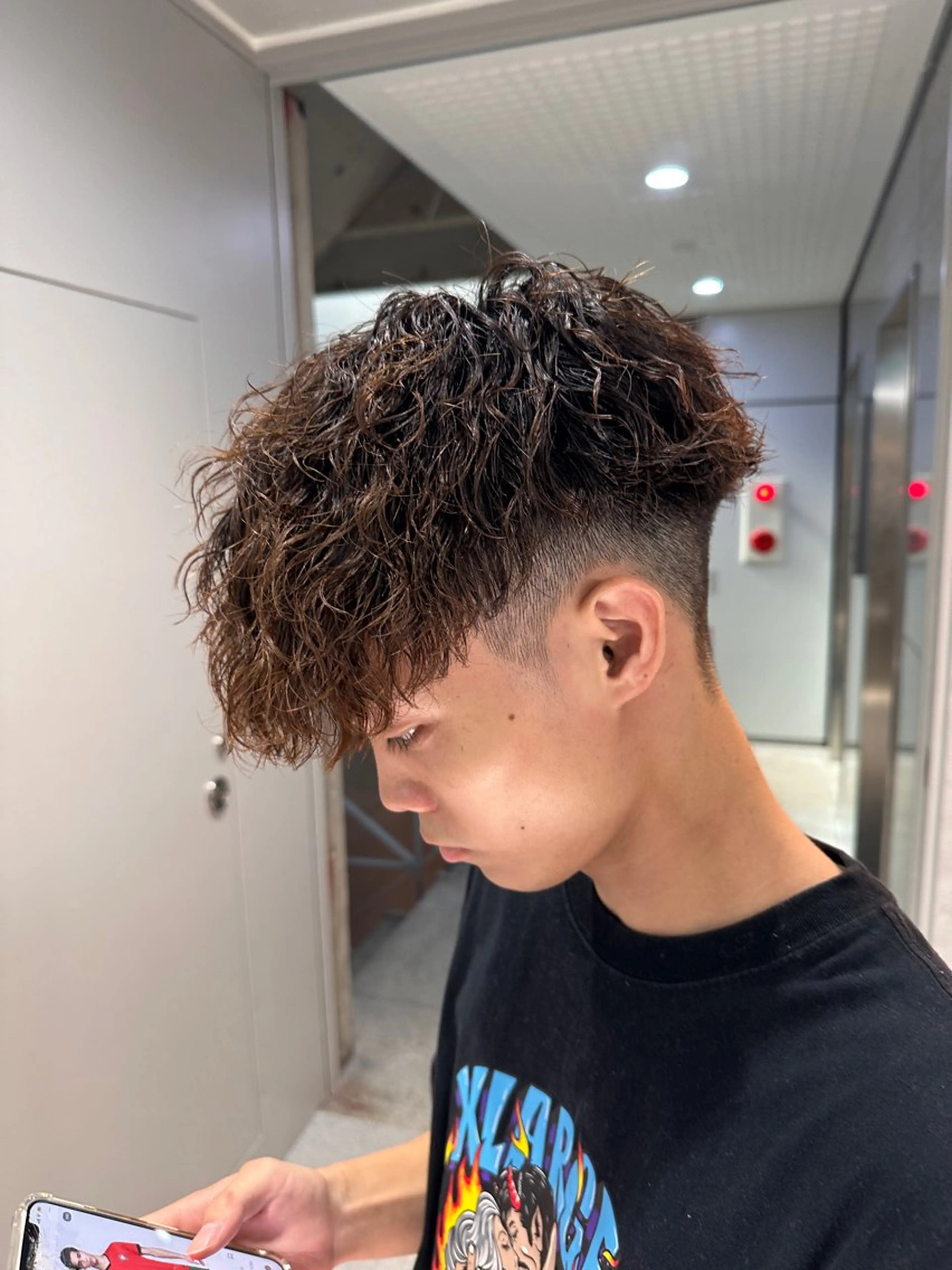 ショート パーマ メンズ 【メンズサロン】 BLUCK 横浜のヘアスタイル