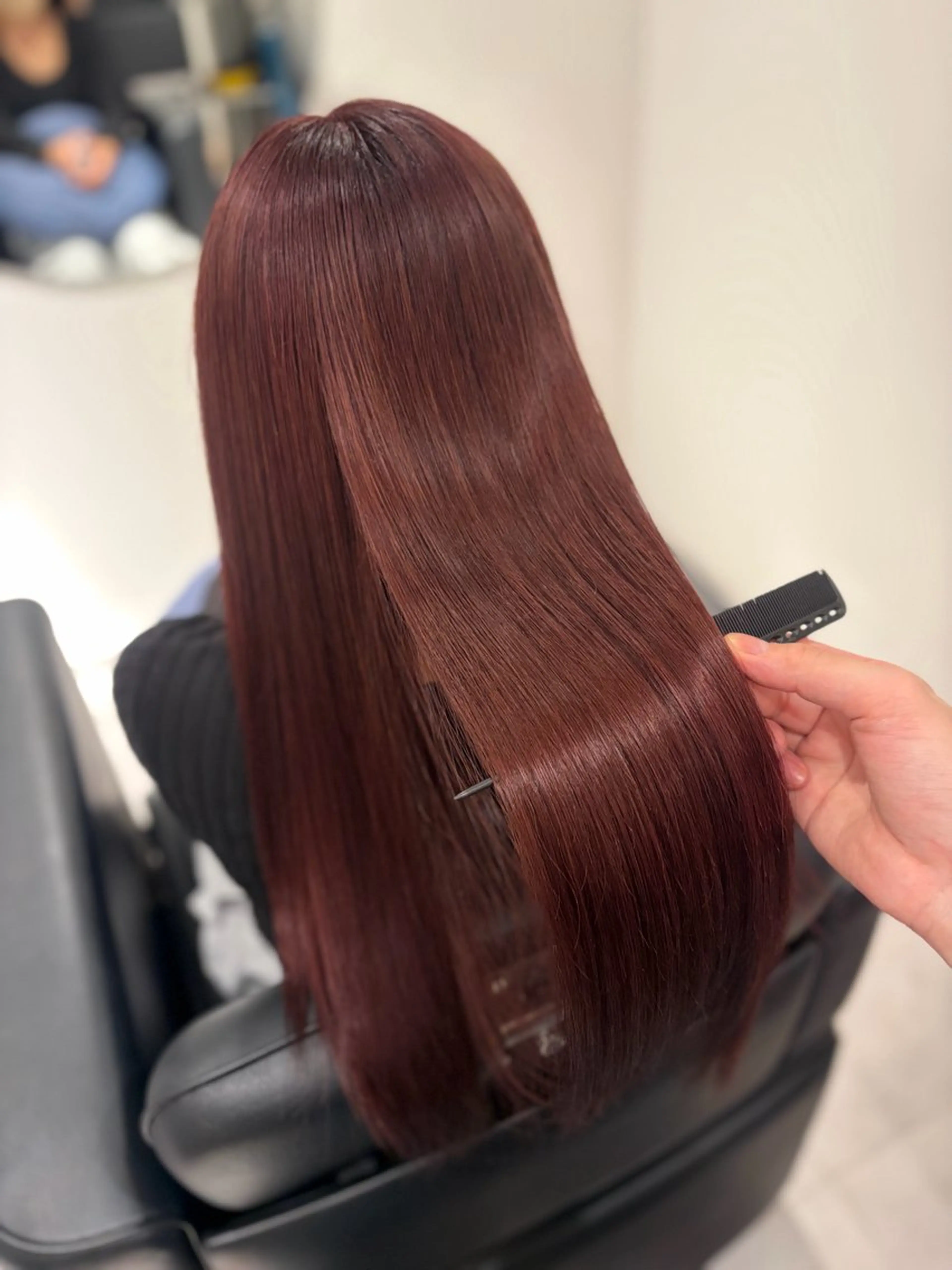 ロング カラー カット ヘアカラー トリートメント 高取大将 /髪質改善/艶髪のヘアスタイル