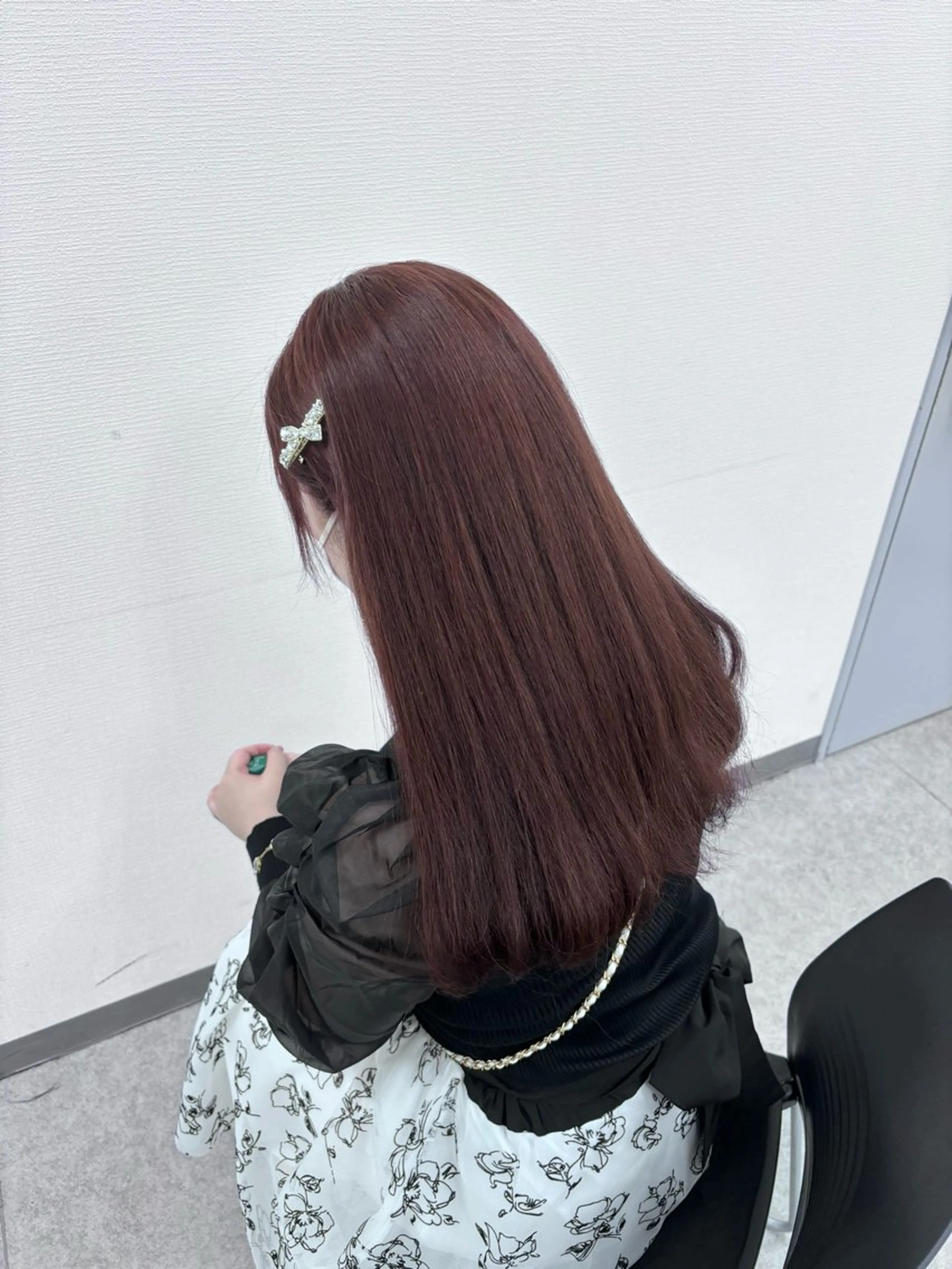 ロング 韓国風暗髪ヘア🤍 🫧MIREIのヘアスタイル