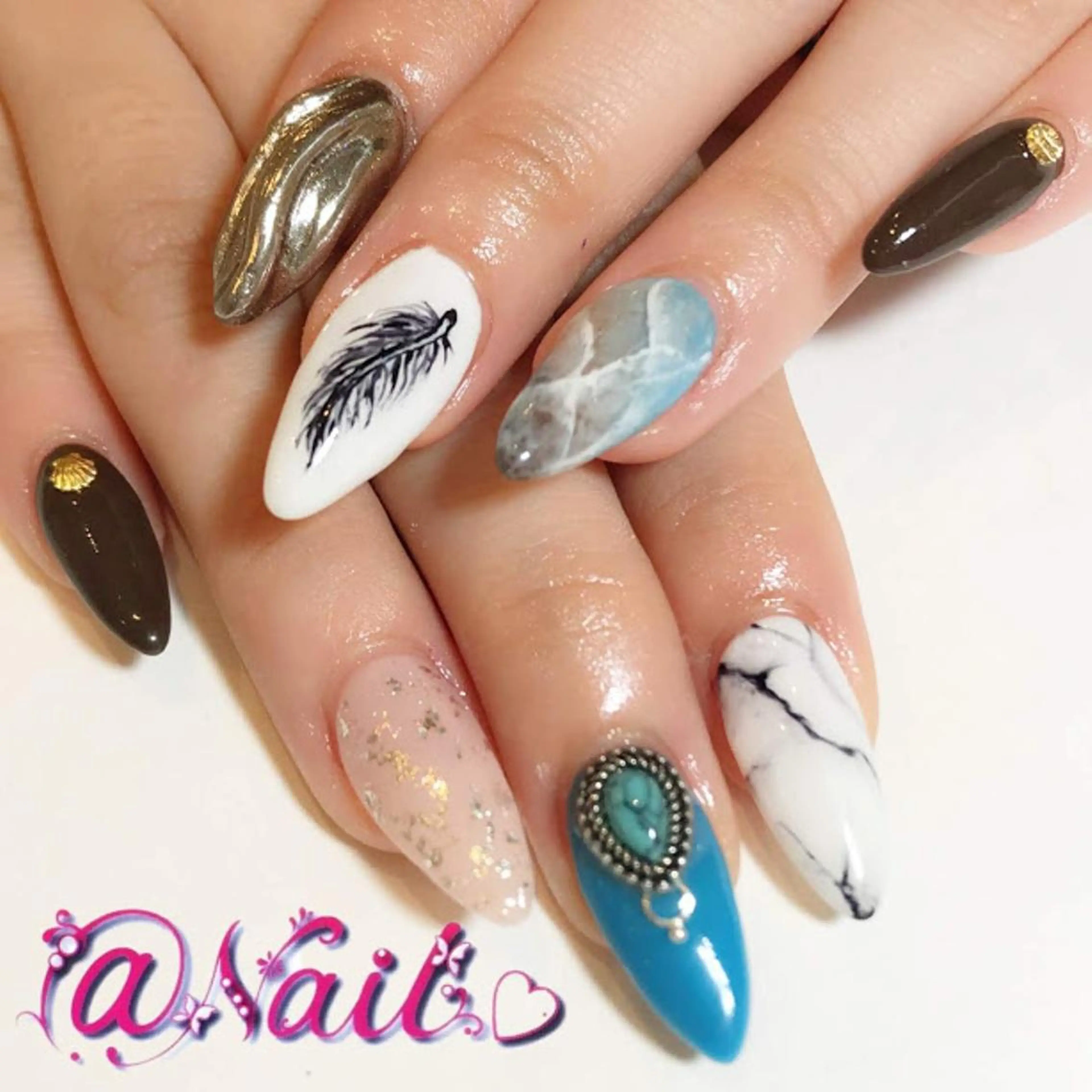 ネイル 小尾 栞のネイルデザイン