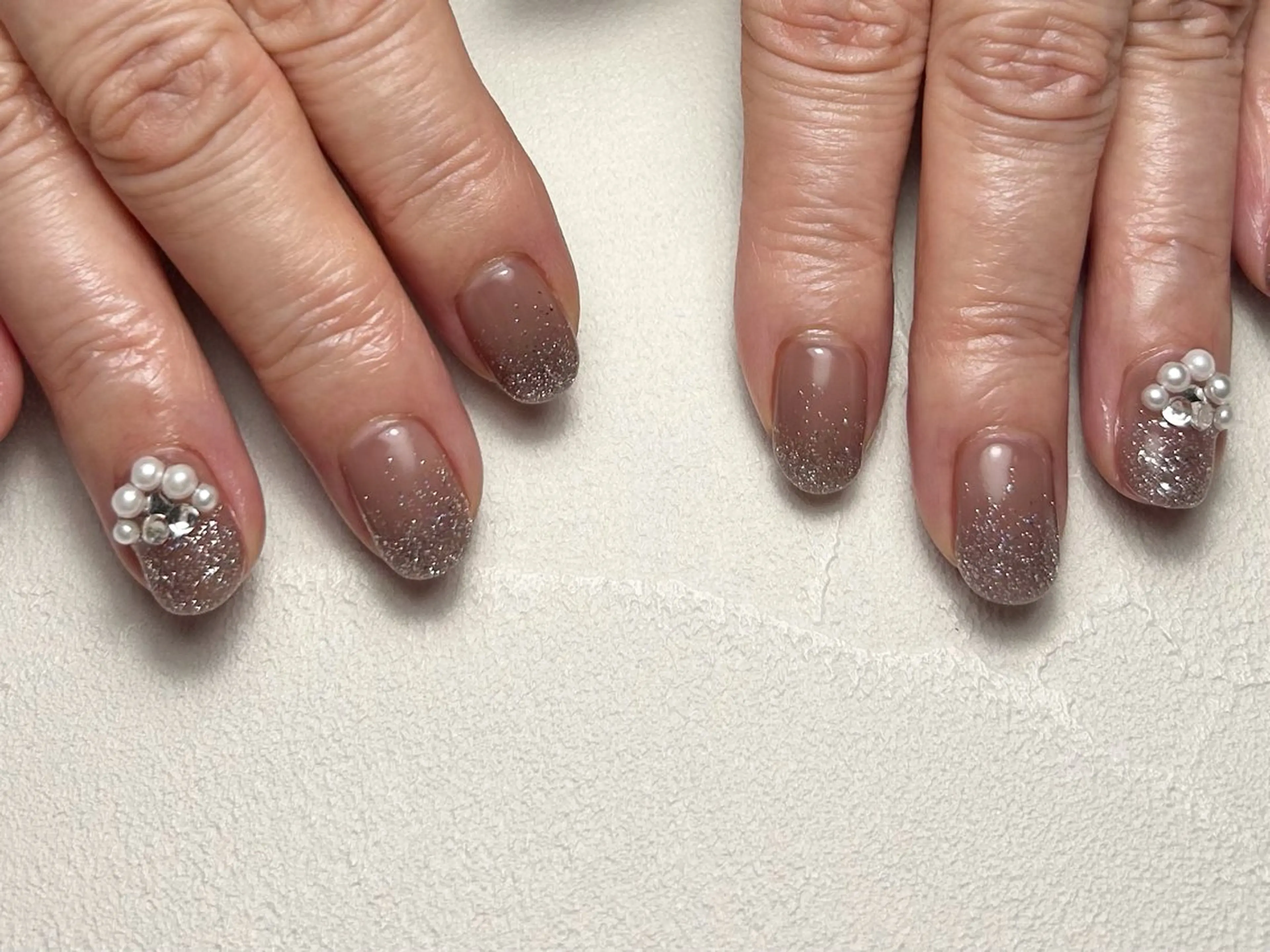 ネイル フラッシュネイル グラデーション ラメ(グリッター) ラメグラデーション ハンドネイル esperer ［エスペレ六本木店］のネイルデザイン