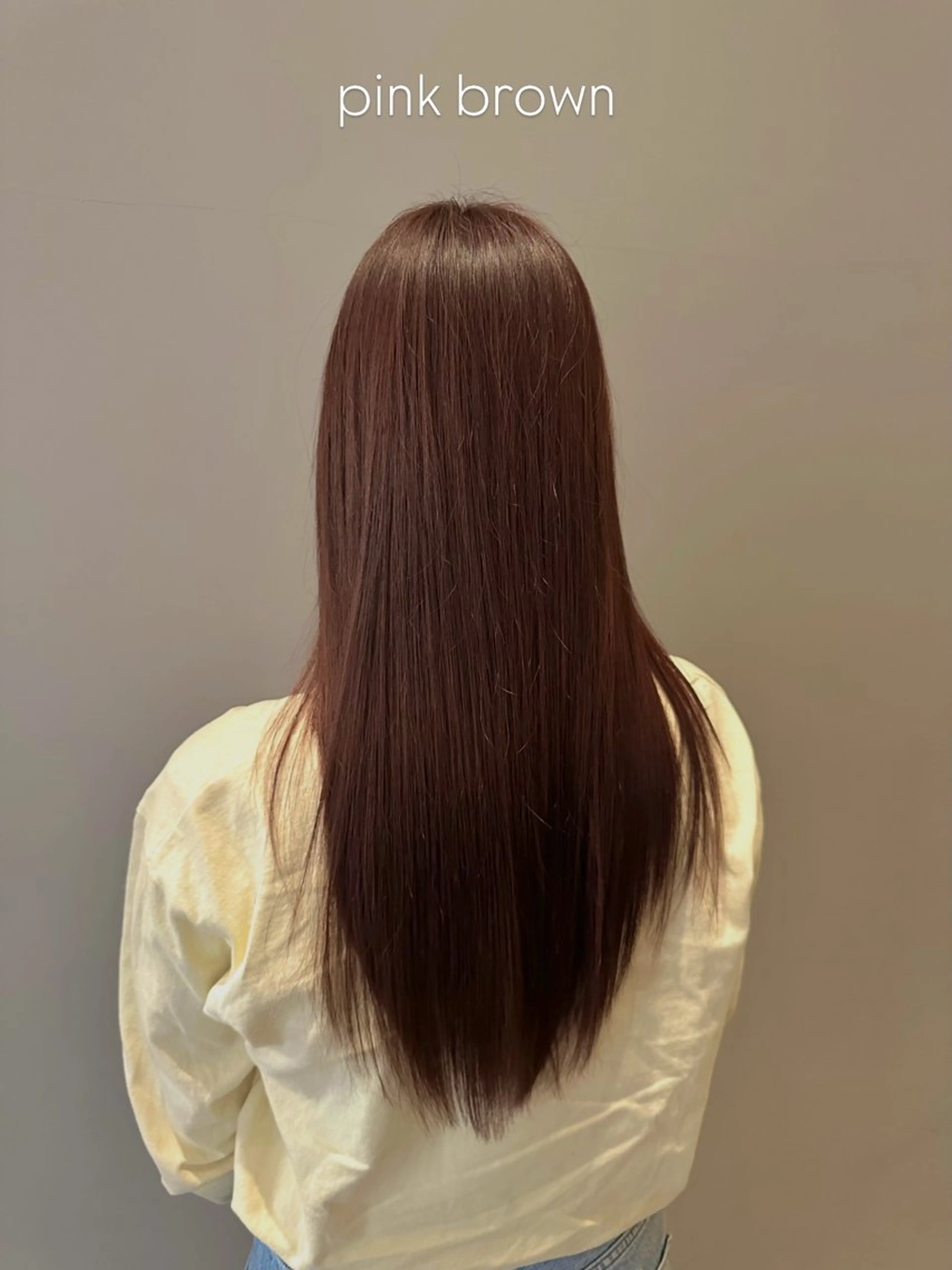 ロング カラー ブラウンカラー ピンクカラー ピンクブラウン レイヤーカット/ 透明感カラー/ きよのヘアスタイル