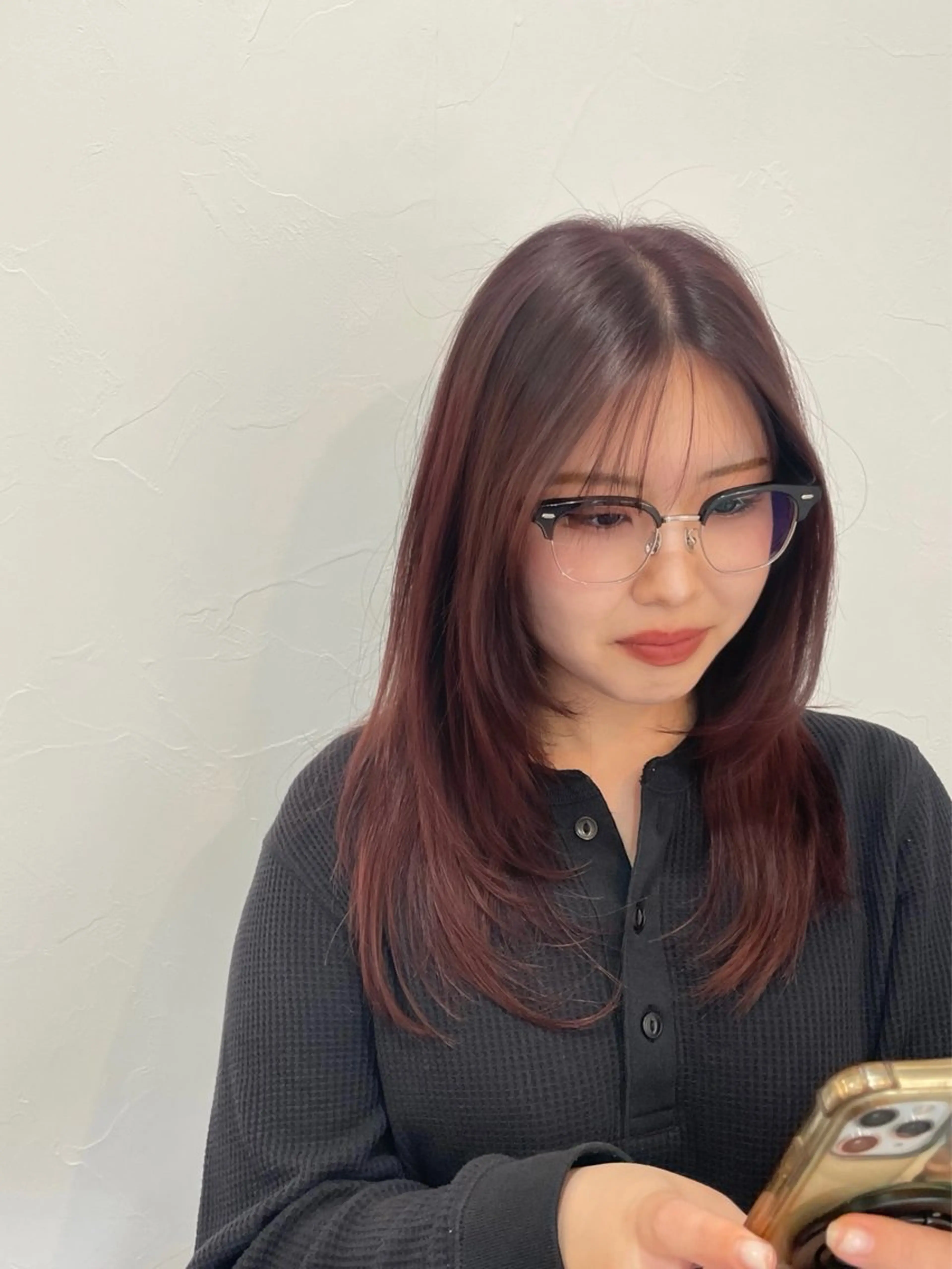 ロング レイヤーカット ロング カット ARARE HAIR みゆきのヘアスタイル