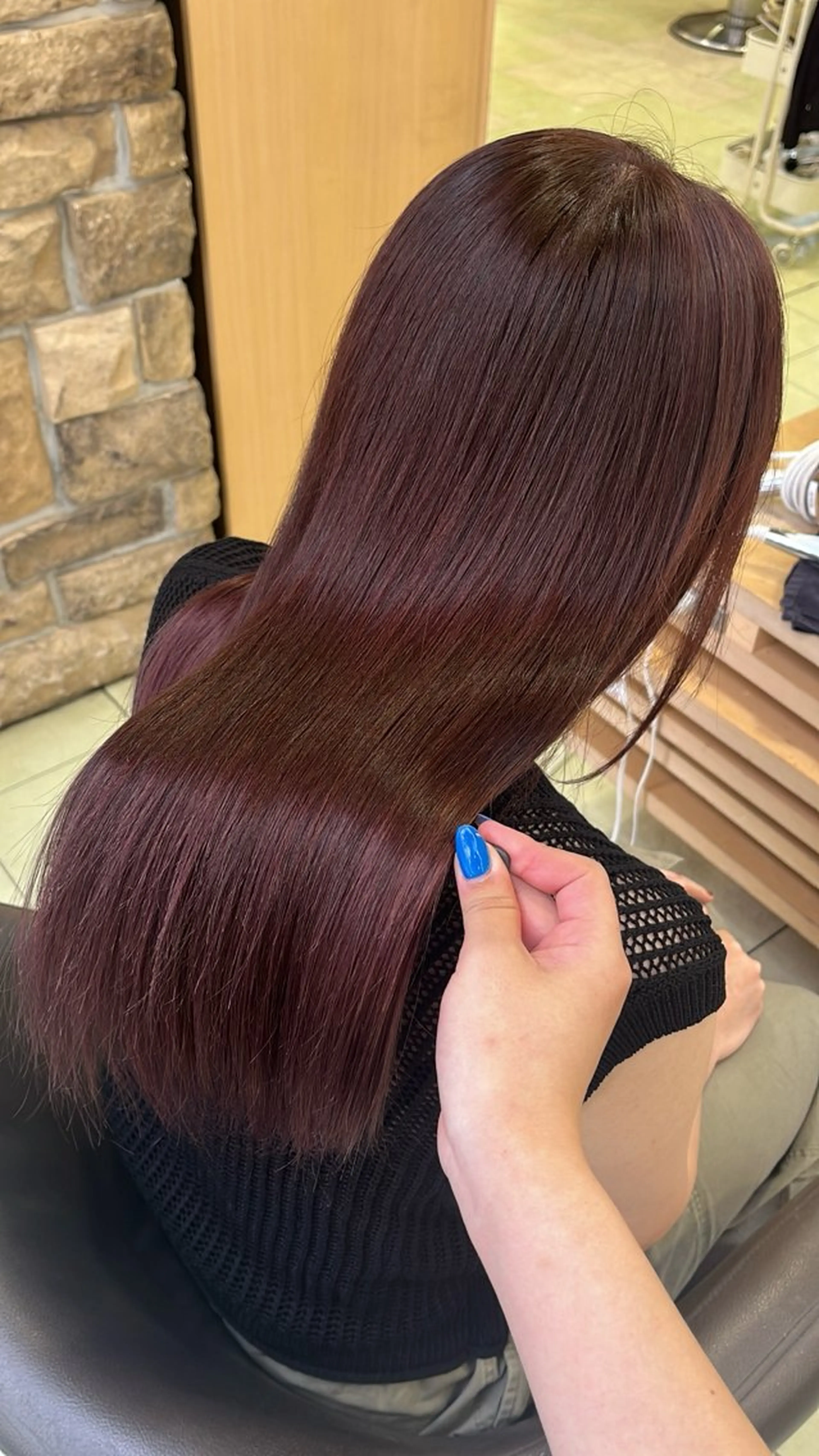 ロング カラー ヘアカラー waka❤️✨ レイヤーボブ/ネイルのヘアスタイル