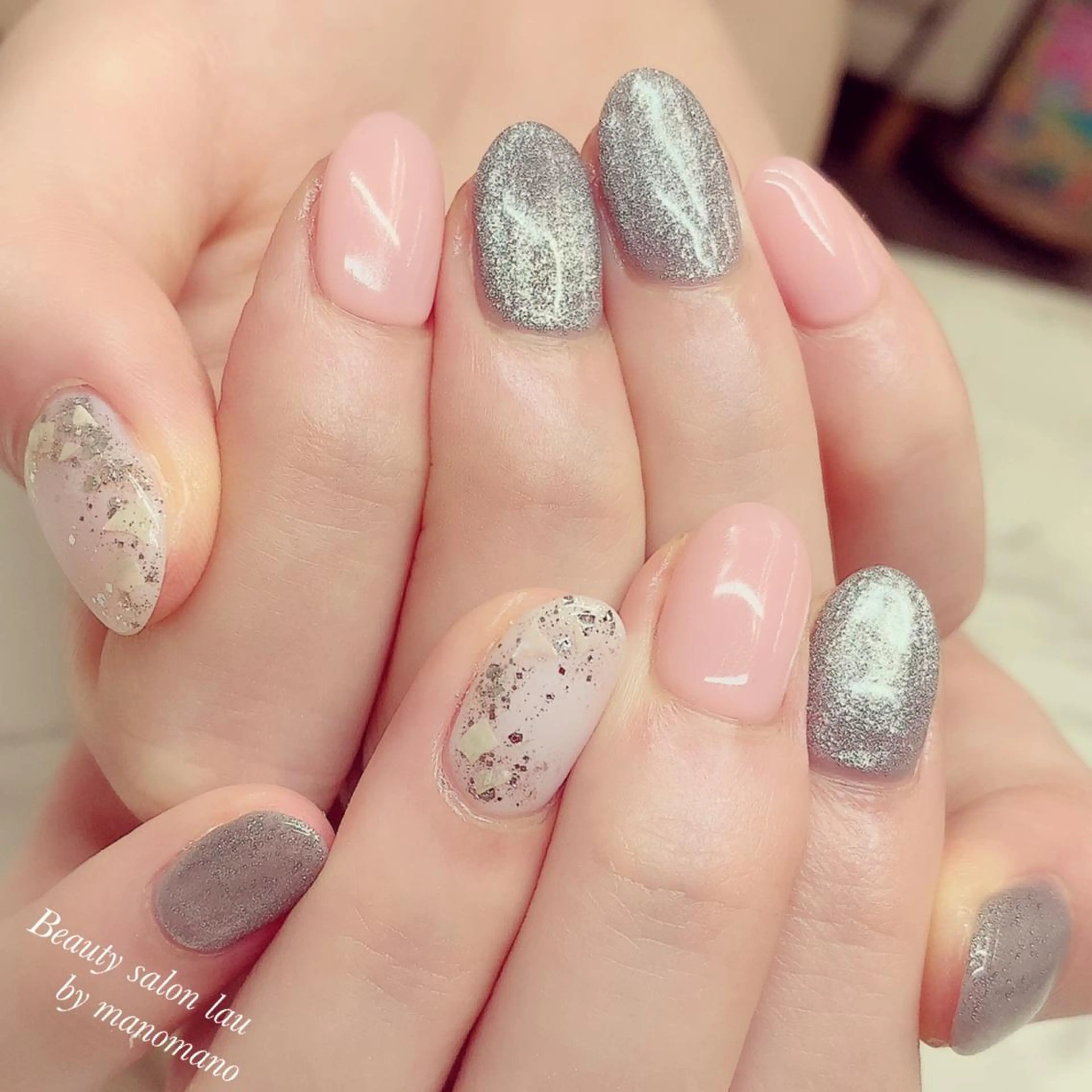 ネイル ハンドネイル ラウバイマノマノ なかざとのネイルデザイン