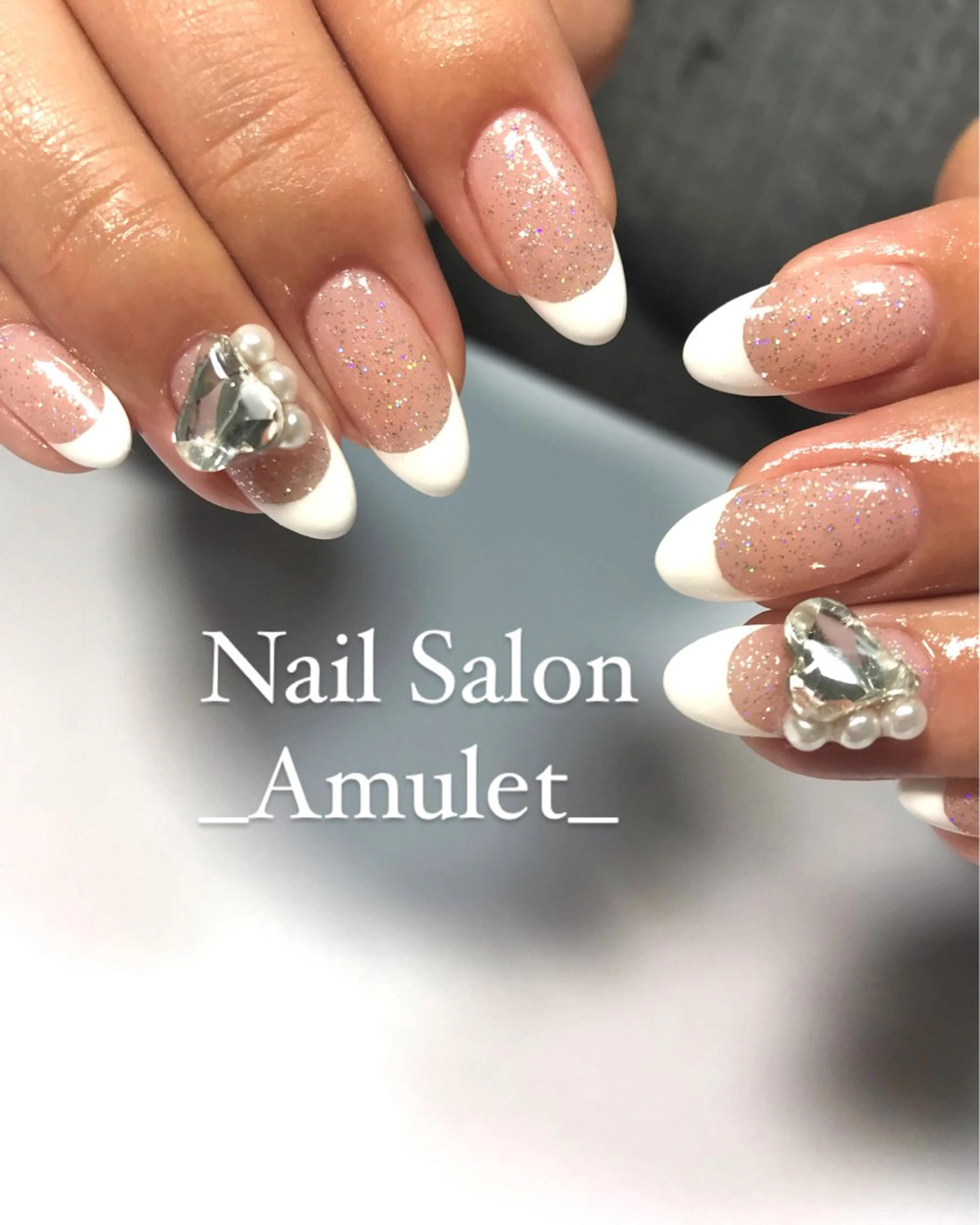 ネイル フレンチネイル シンプルネイル ブライダルネイル NailSalon _Amulet_のネイルデザイン