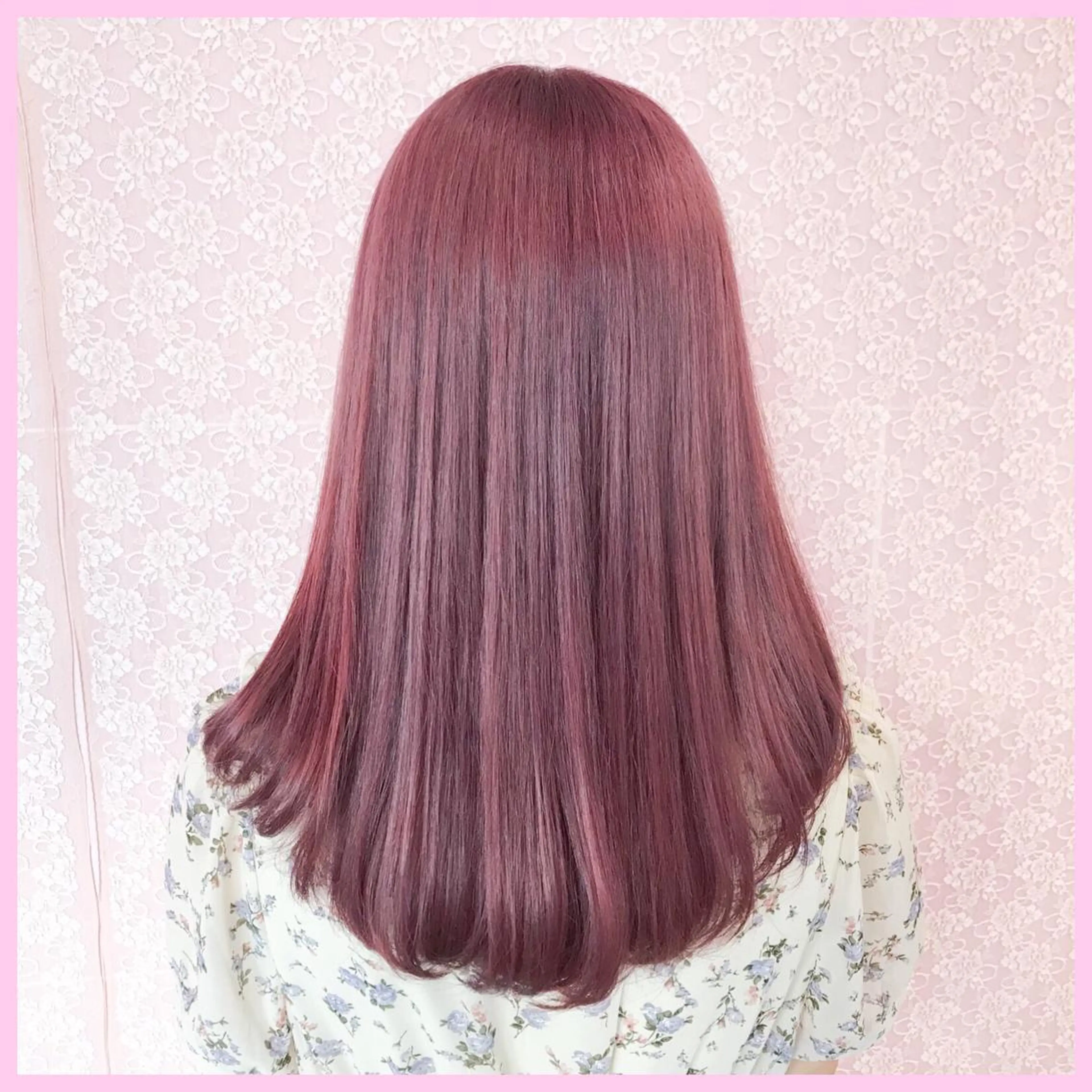 ロング カラー SHIN/レイヤー カット×クロスパーマのヘアスタイル