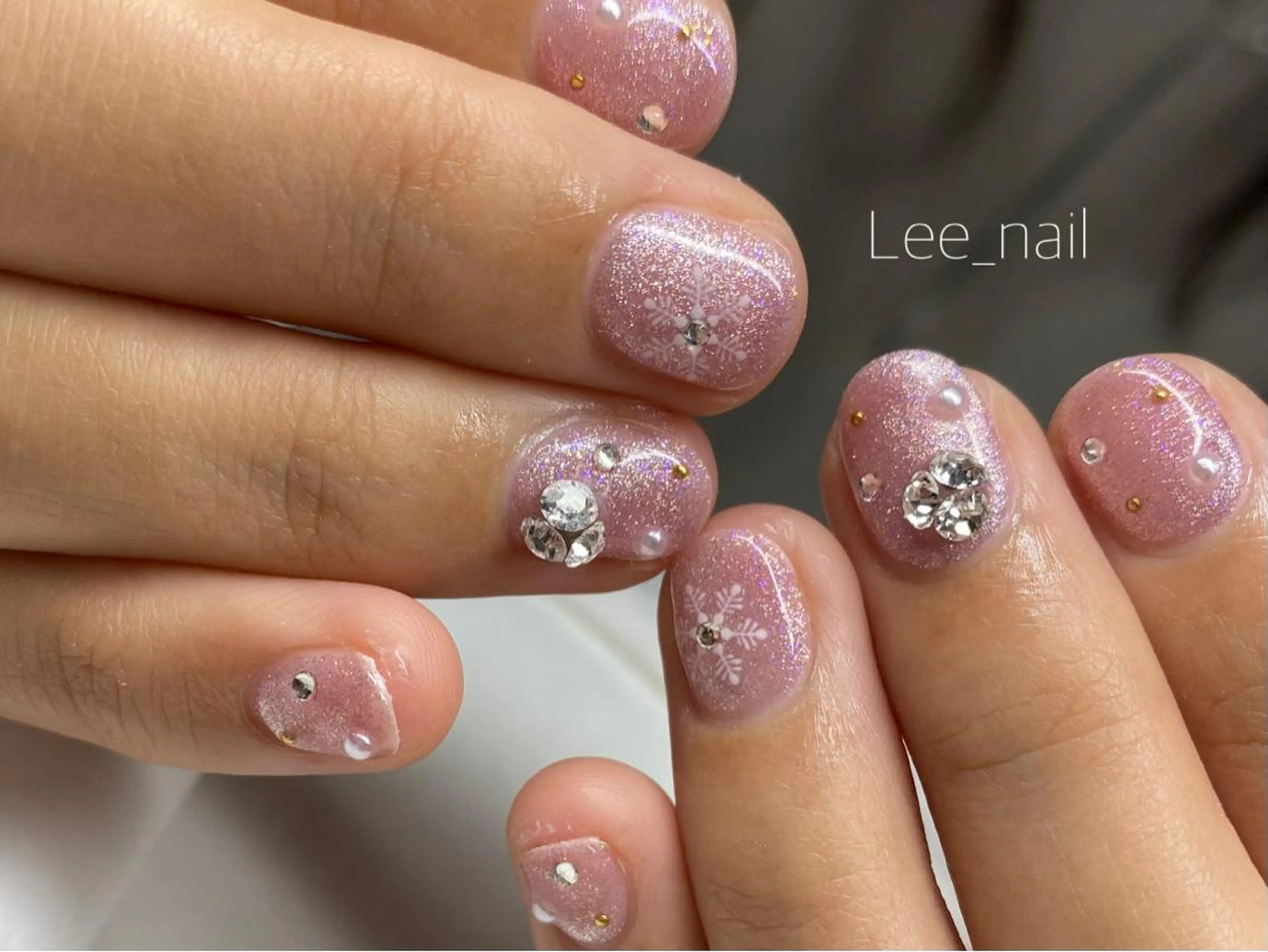 ネイル マグネットネイル ハンドネイル Lee_ nailのネイルデザイン