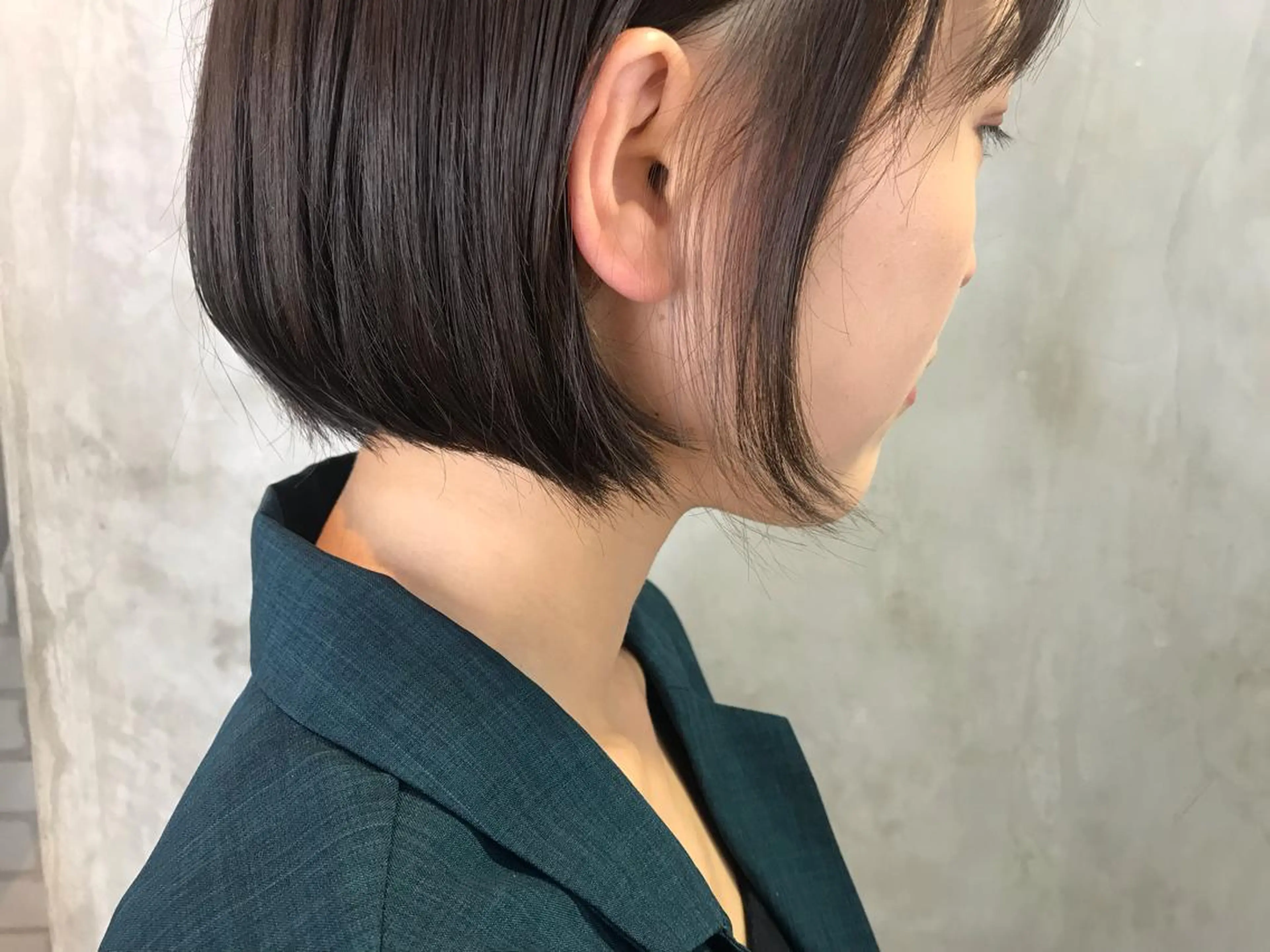 ショート カラー ヘアアレンジ 切りっぱなしボブ ボブ stylist/蛯谷 珠里のヘアスタイル