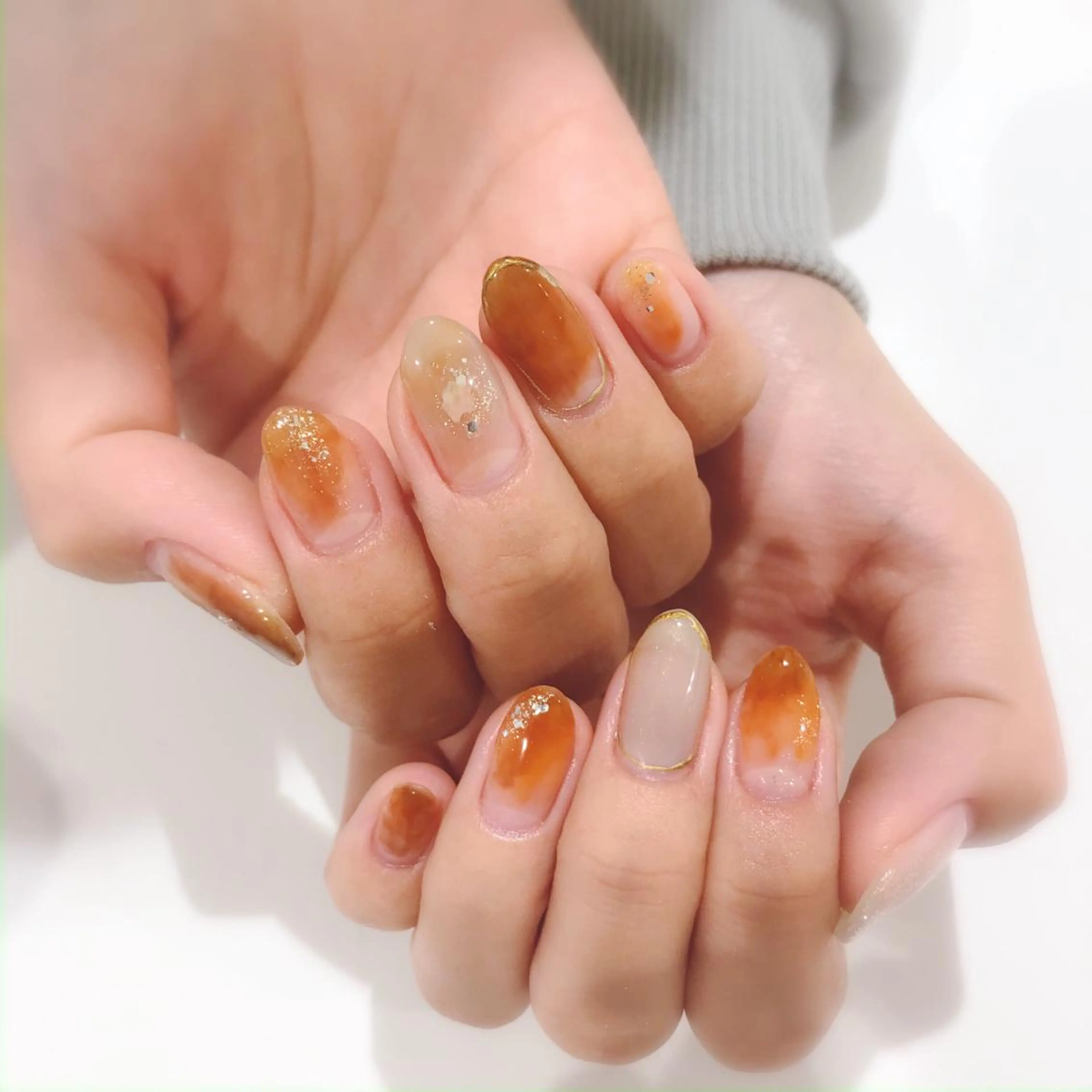 ネイル ニュアンスネイル ハンドネイル 🎀1/14ご予約 ◎ 本田 知美🎀のネイルデザイン