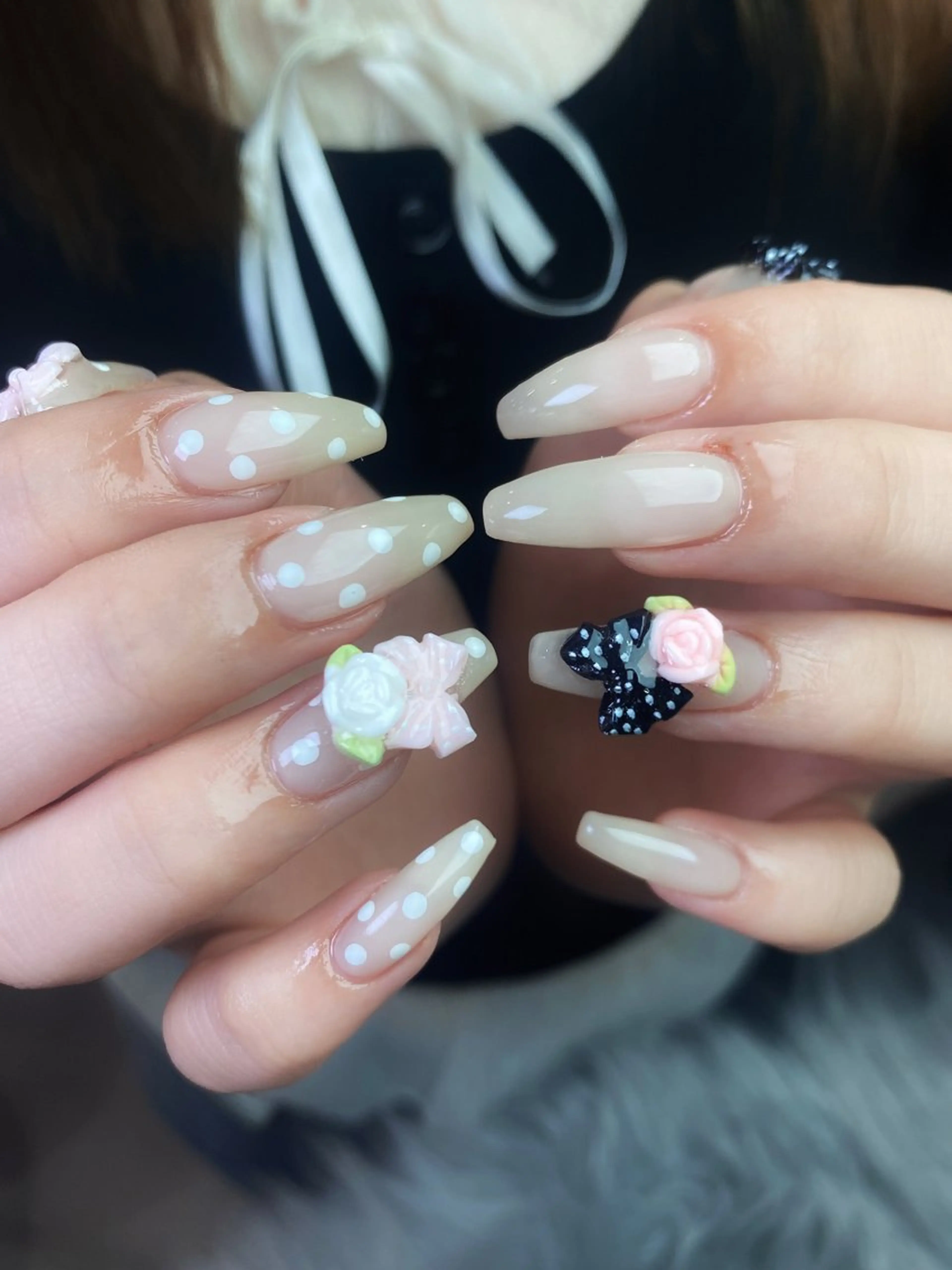 ネイル ハンドネイル Dark honey スカルプ専門原宿店のネイルデザイン