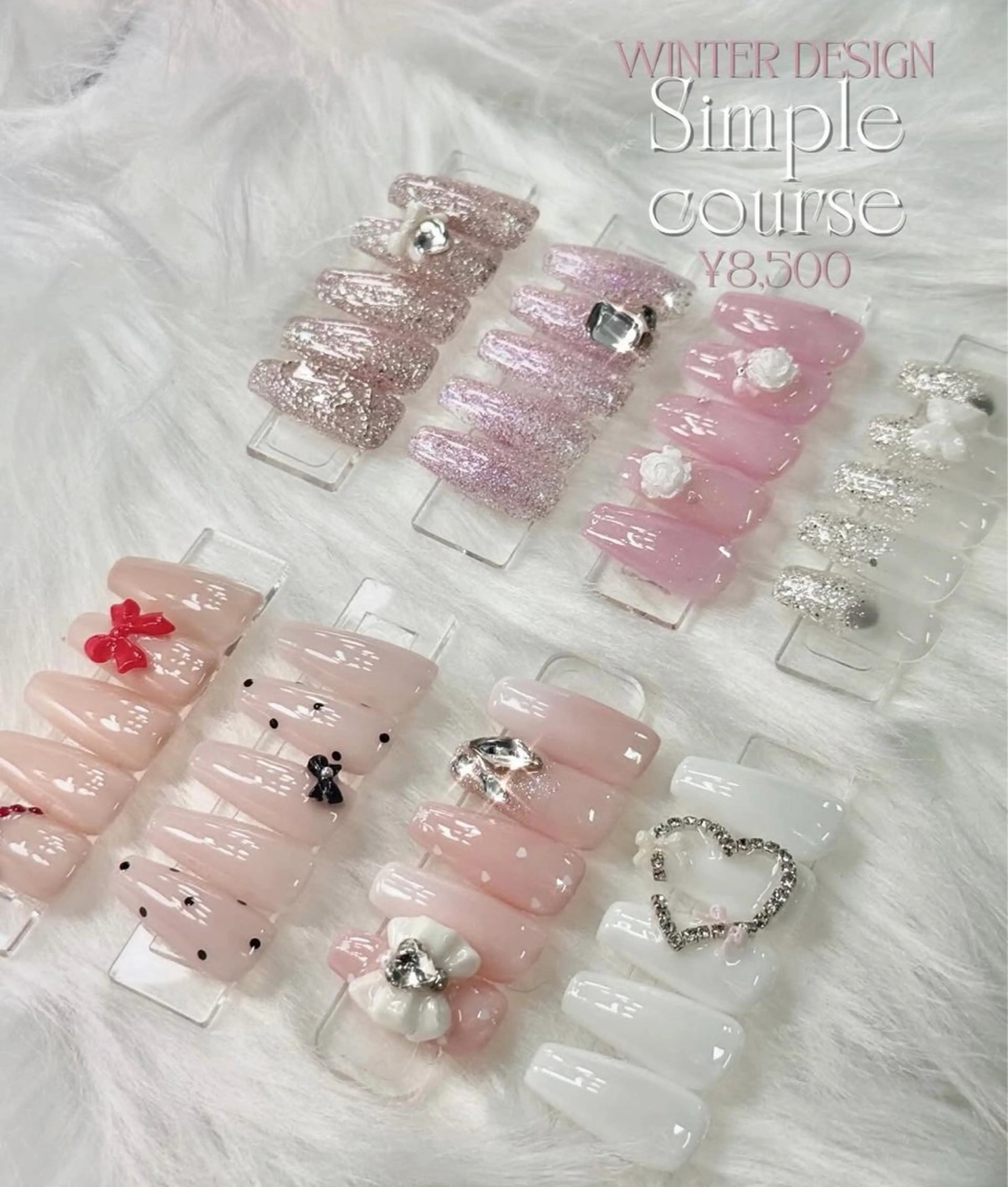 💖定額コース¥8000💖（オフなし！）【色・パーツ全てカラー変更可能❗️別途料金パーツ追加可能❗️の写真