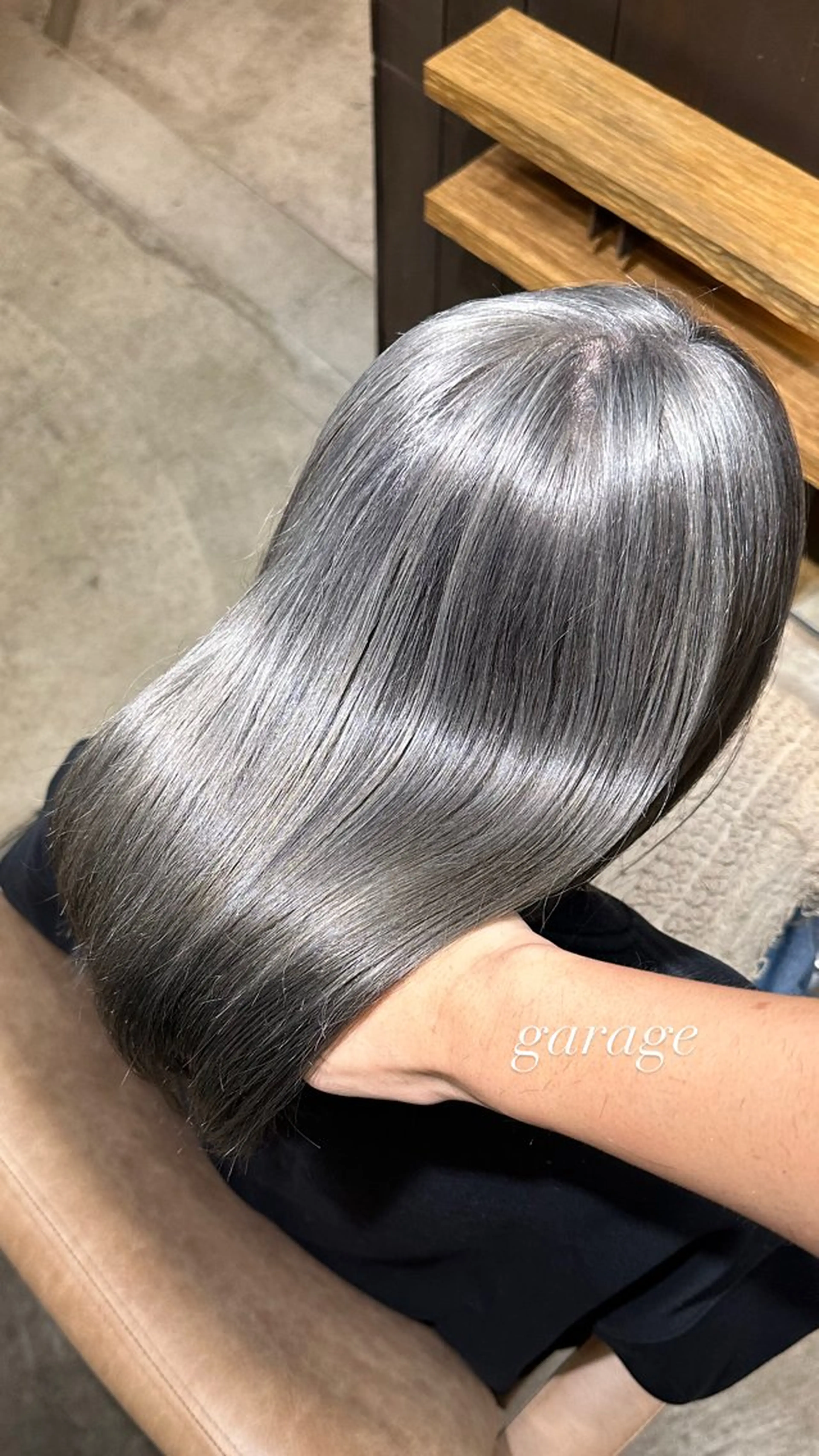 カラー ブリーチ 透明感カラー グレージュ ヘアカラー トリートメント 似合わせ松本 容政のヘアスタイル