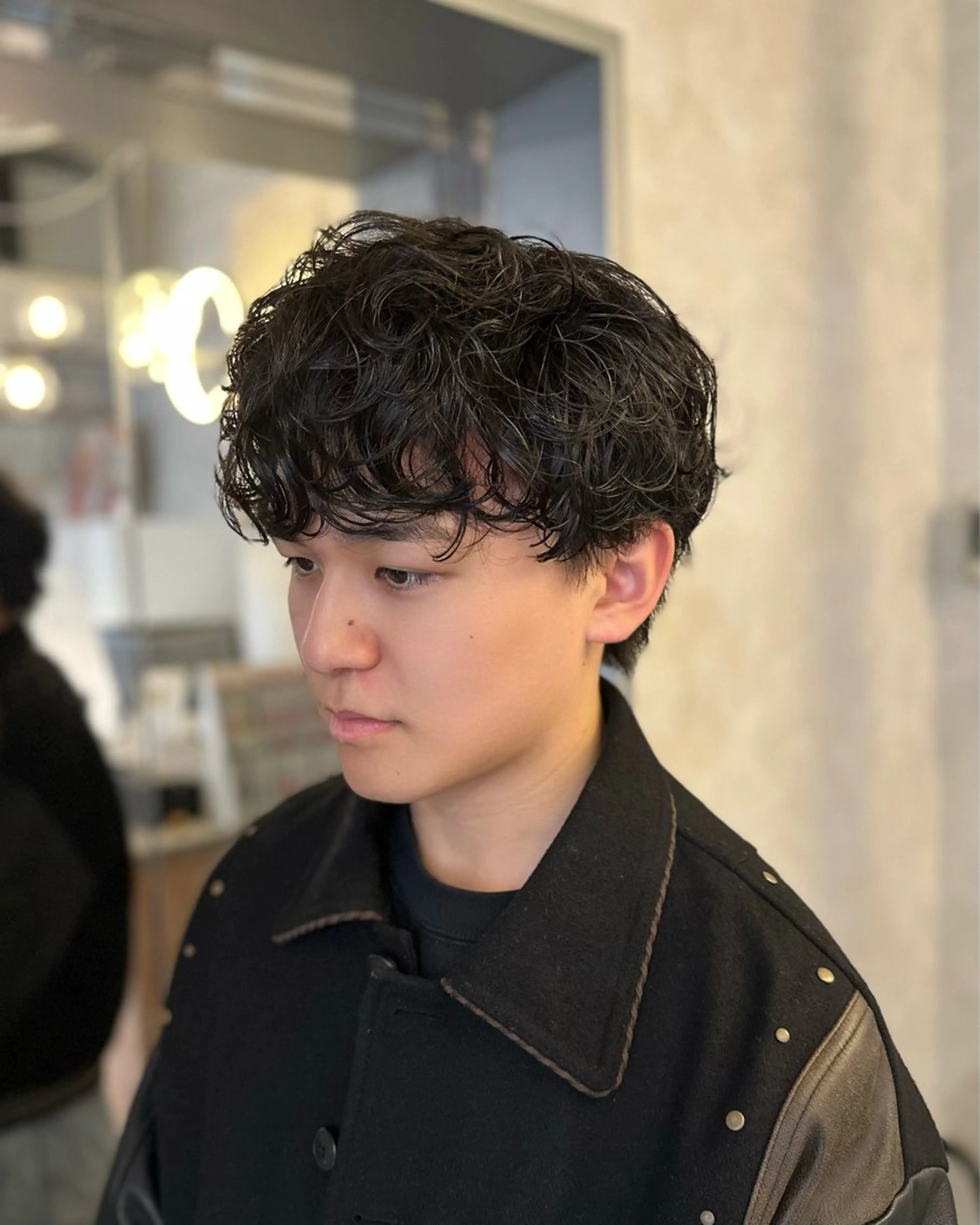 ショート パーマ メンズ カット パーマ hayato / 梅田のヘアスタイル