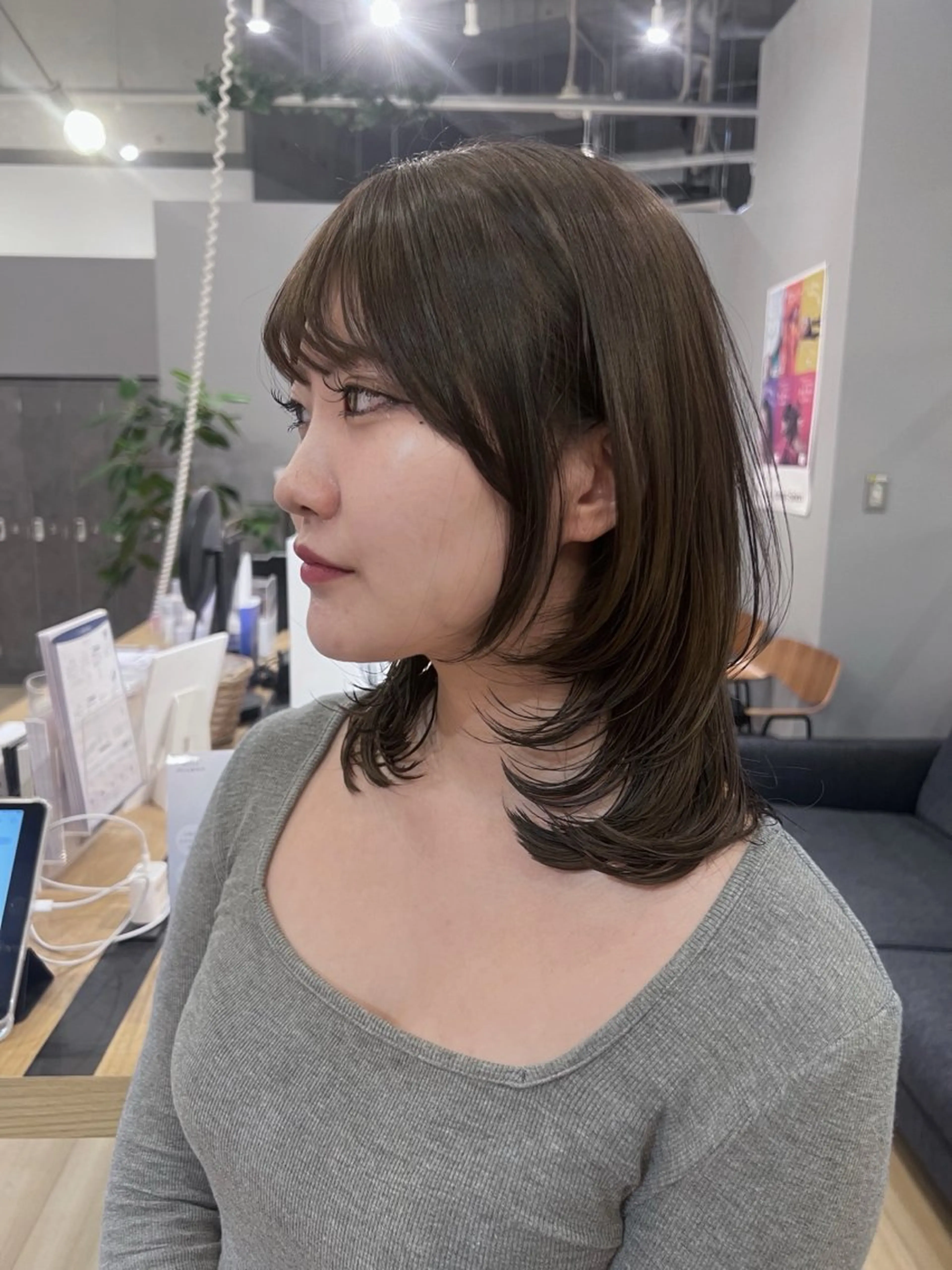 ミディアム 中田 姫歌のヘアスタイル