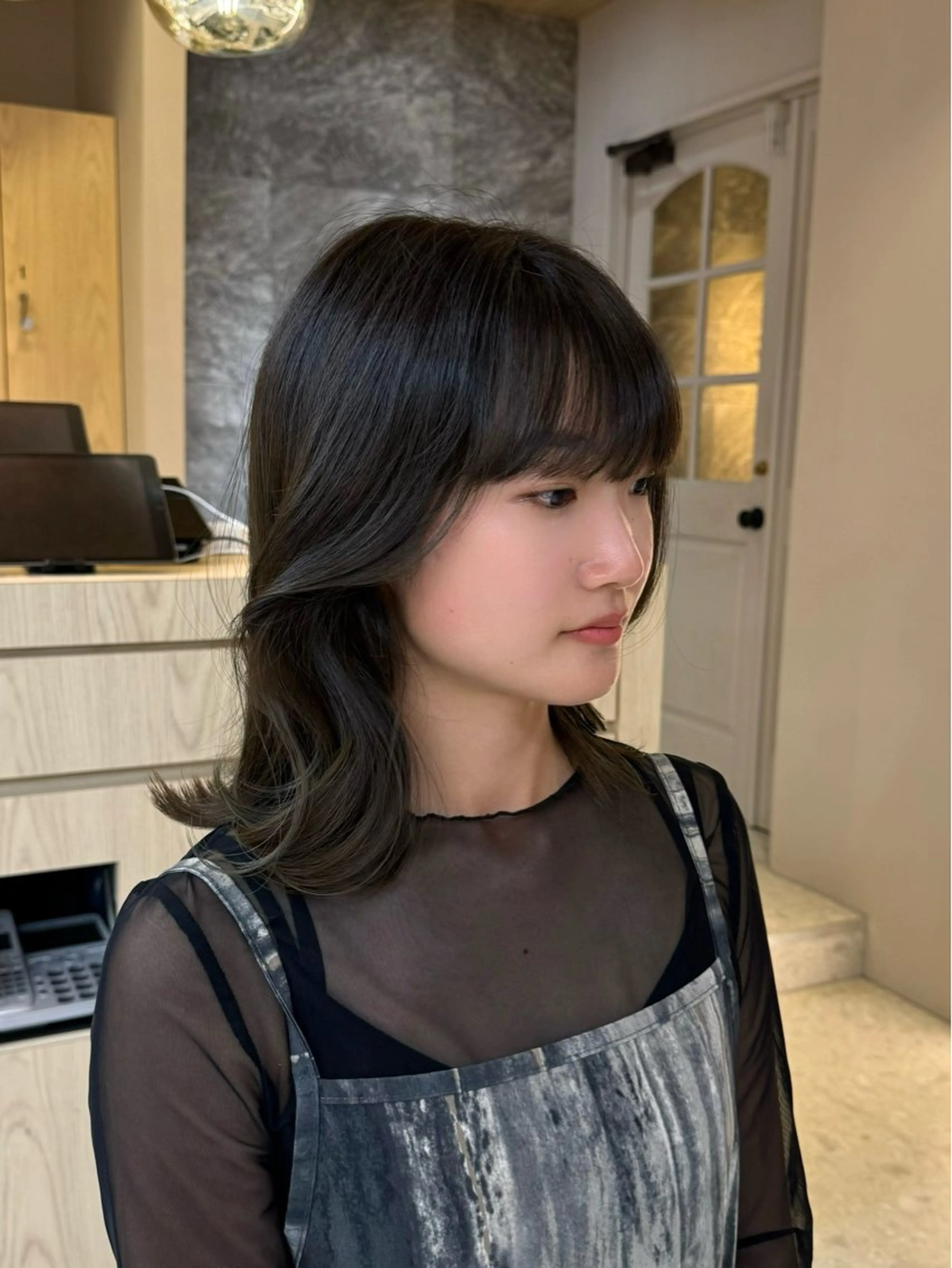 カラー ベージュカラー オリーブベージュ Ayuki /福岡美容室のヘアスタイル