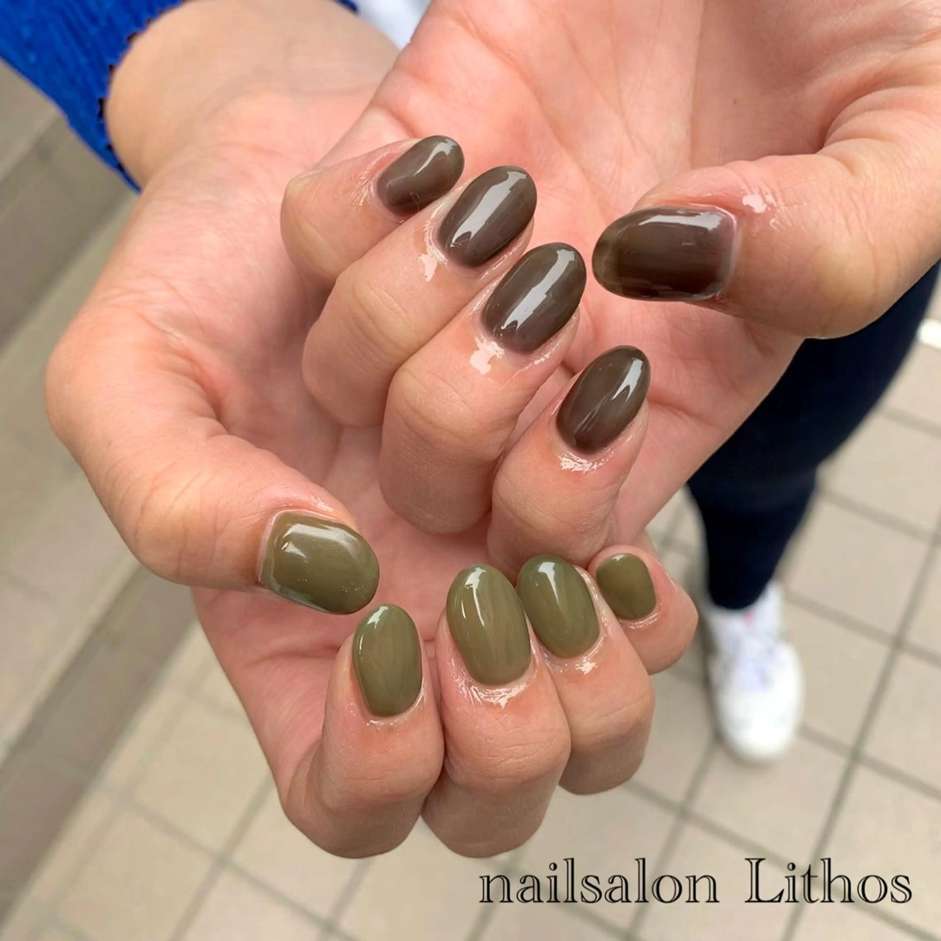 ネイル フットネイル ジェルネイル 韓国ネイル オフィスネイル ワンカラーネイル ハンドネイル nailsalon Lithos所属・nailsalon Recontreのネイルデザイン