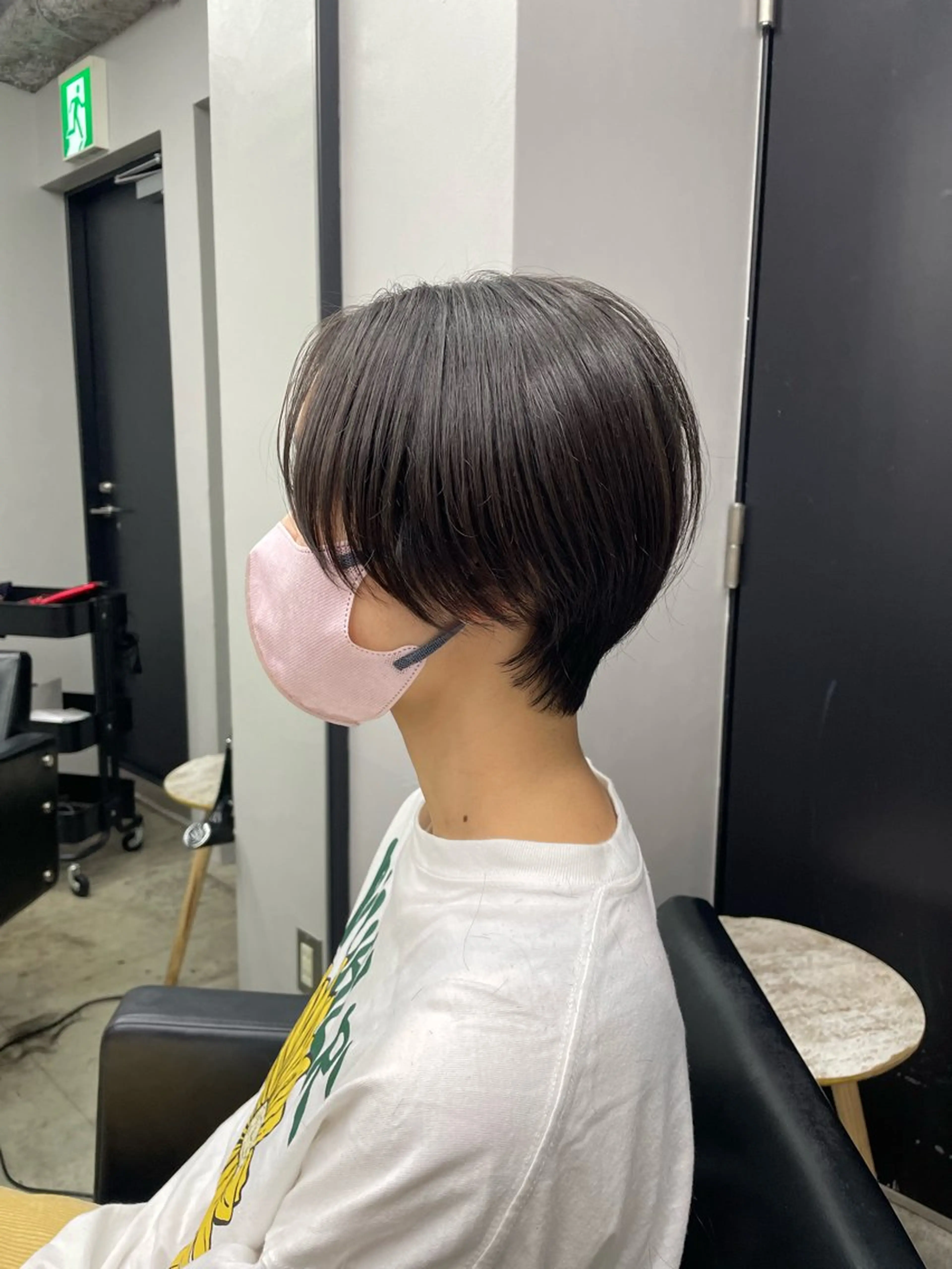 ショート パーマ 新宿/韓国ヘア/ 髪質改善ストレートのヘアスタイル