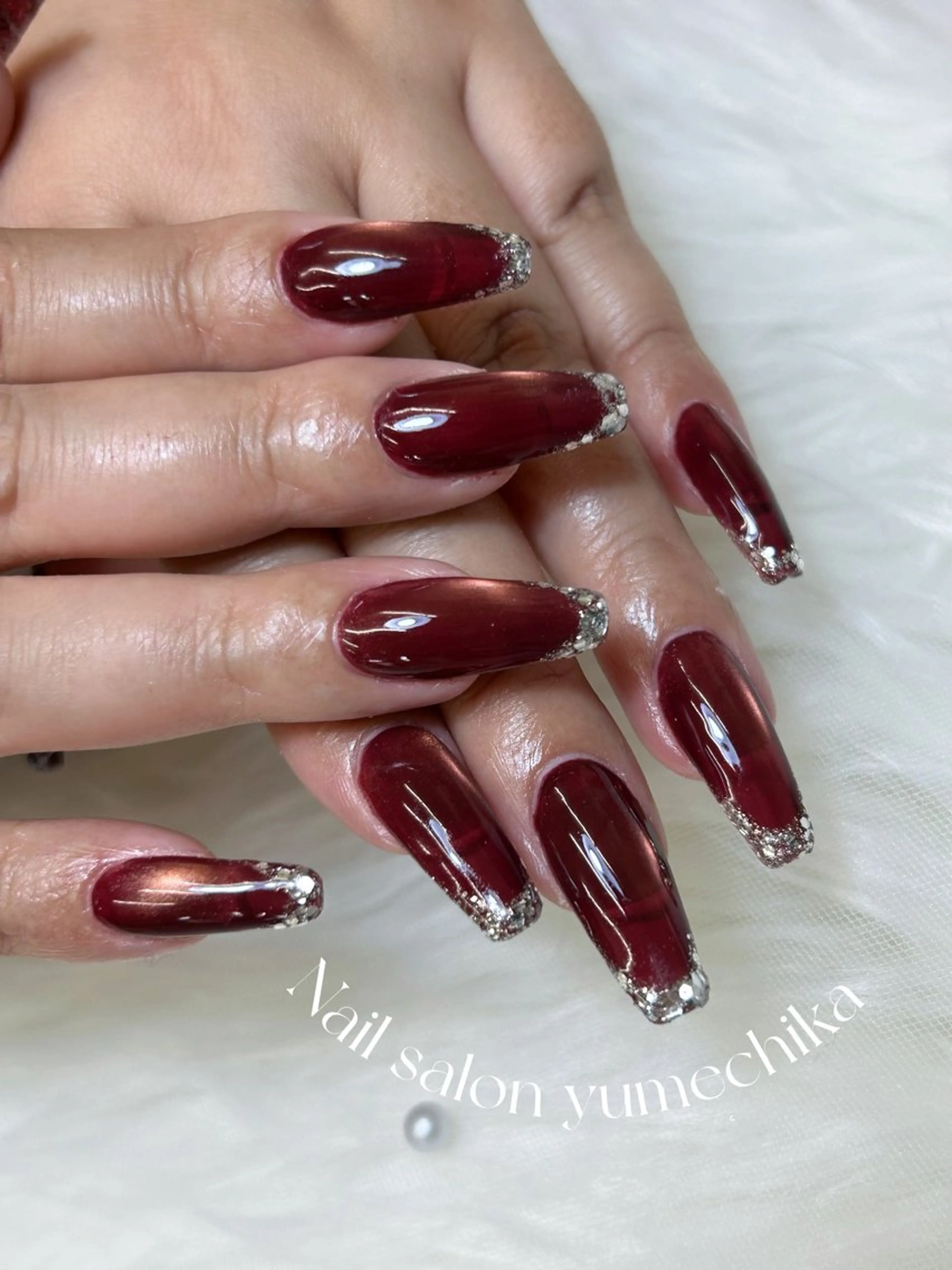 ネイル 長さ出し ハンドネイル フットネイル Nail salon Yumechika所属・Nail salon Yumechikaのネイルデザイン