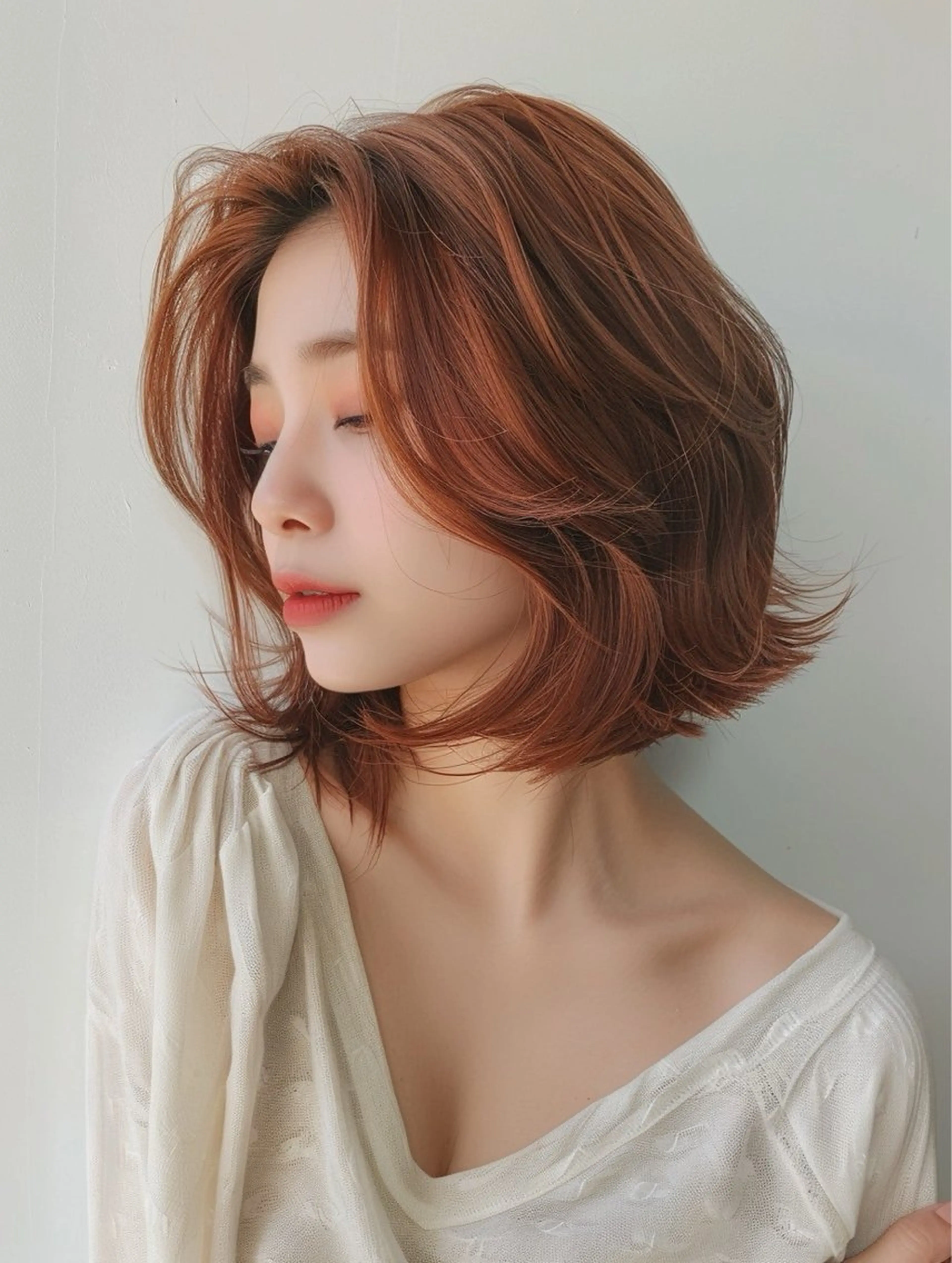 ミディアム NANAMI/海外風 レイヤー/ボブのヘアスタイル