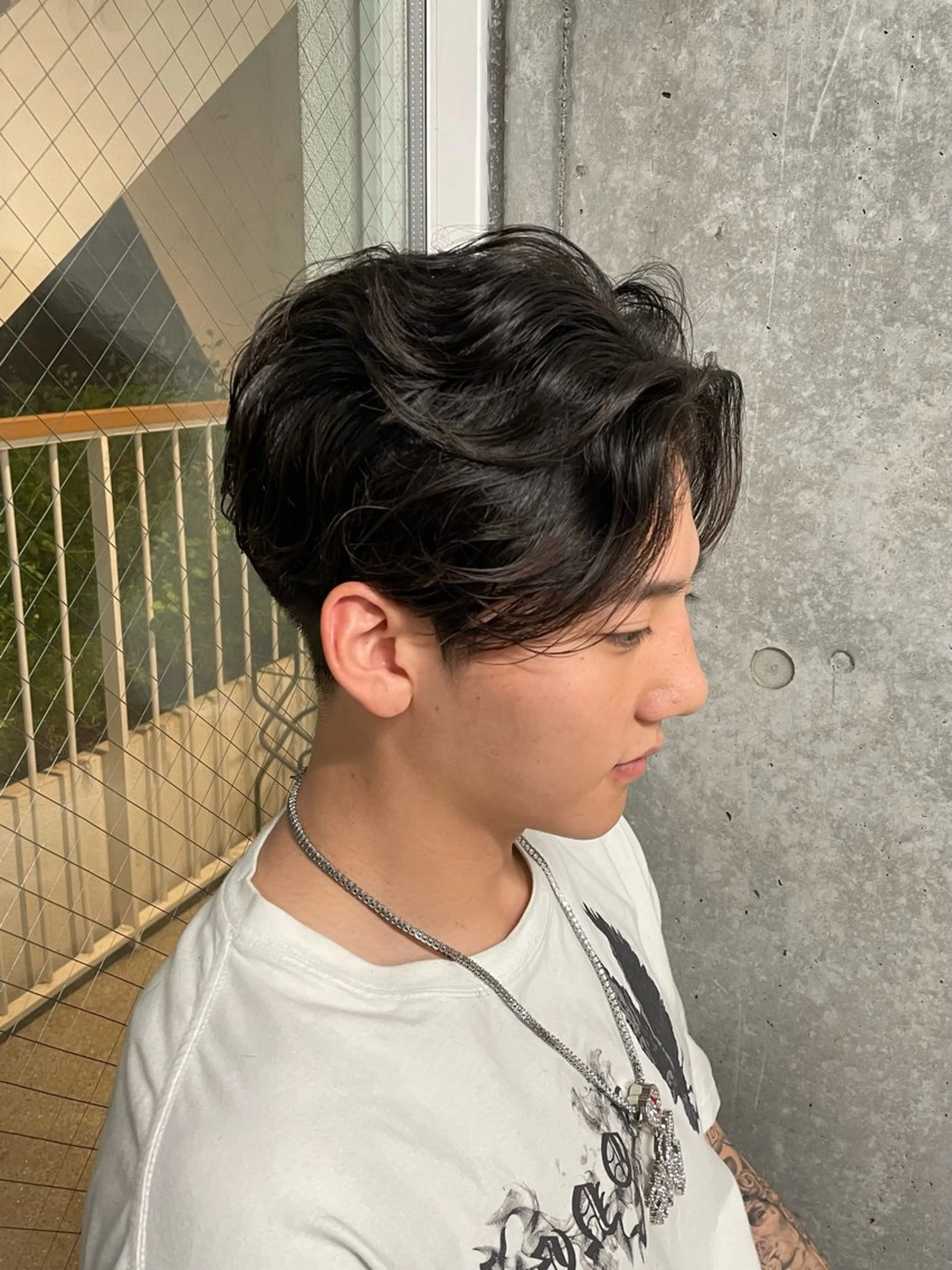 メンズ カット メンズモテパーマ💙 fuwaのヘアスタイル