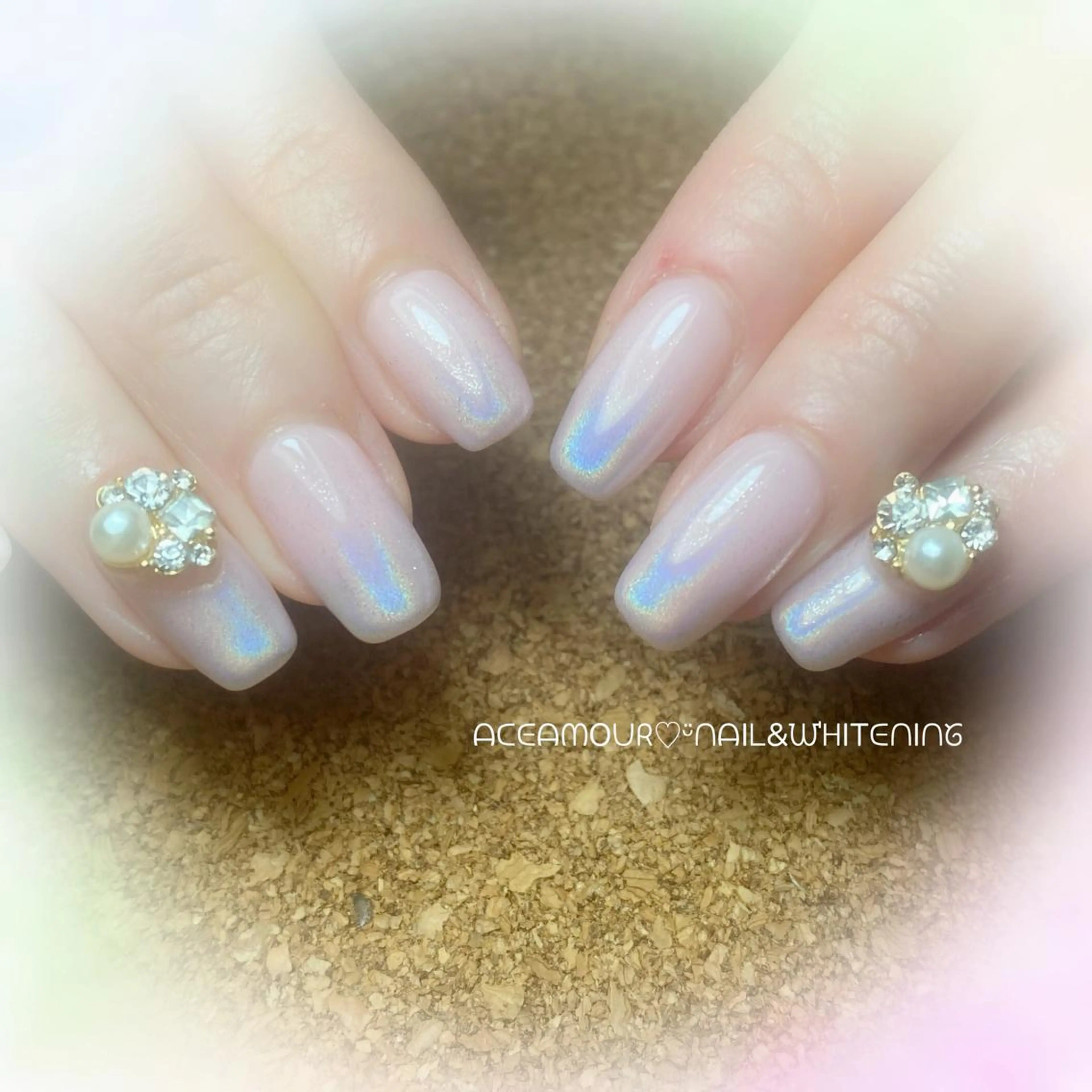 ネイル ワンカラーネイル ネイル/耳つぼ /新ホワイトニングのネイルデザイン