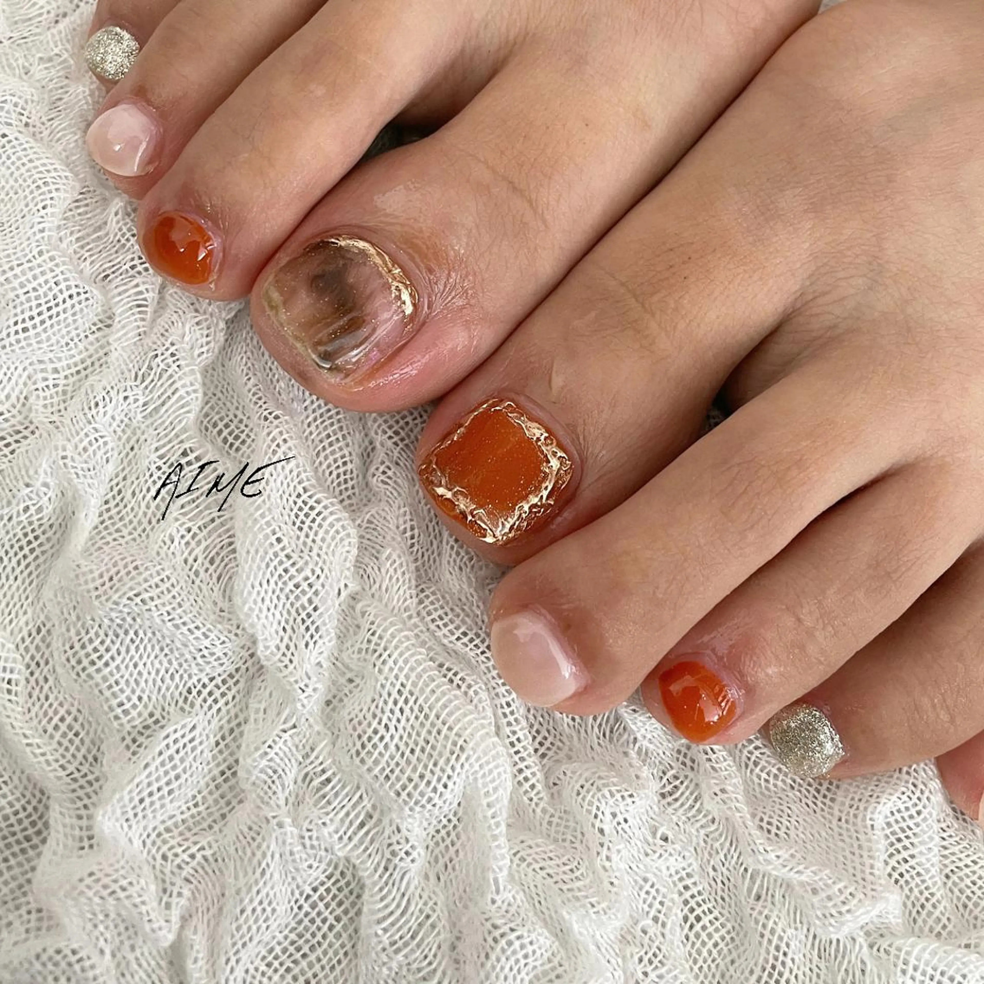 ネイル フットネイル AIME （momo）のネイルデザイン