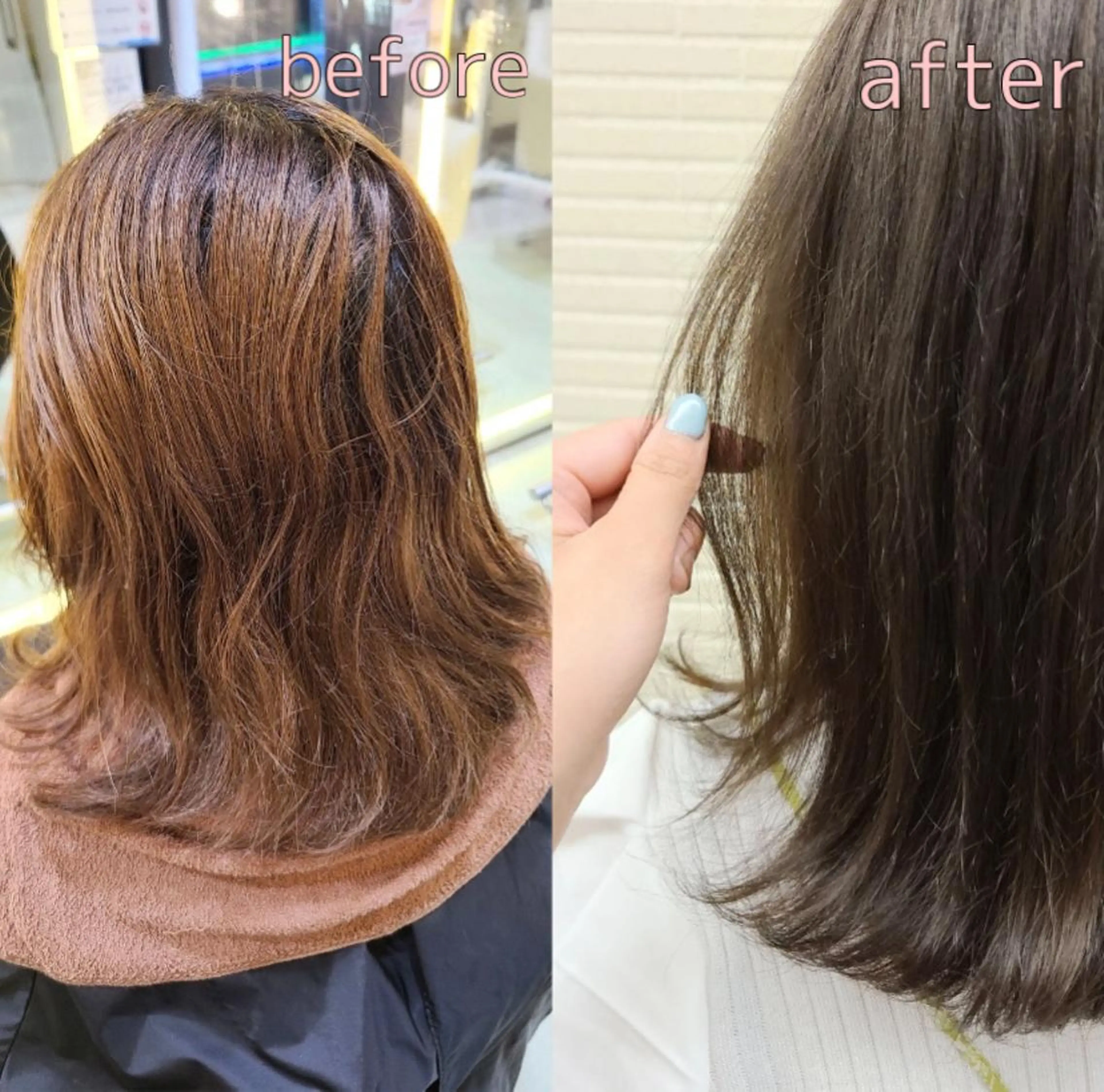 セミロング カラー 透明感カラー グレージュ カット ヘアカラー 透明感カラー/ レイヤーkotonoのヘアスタイル