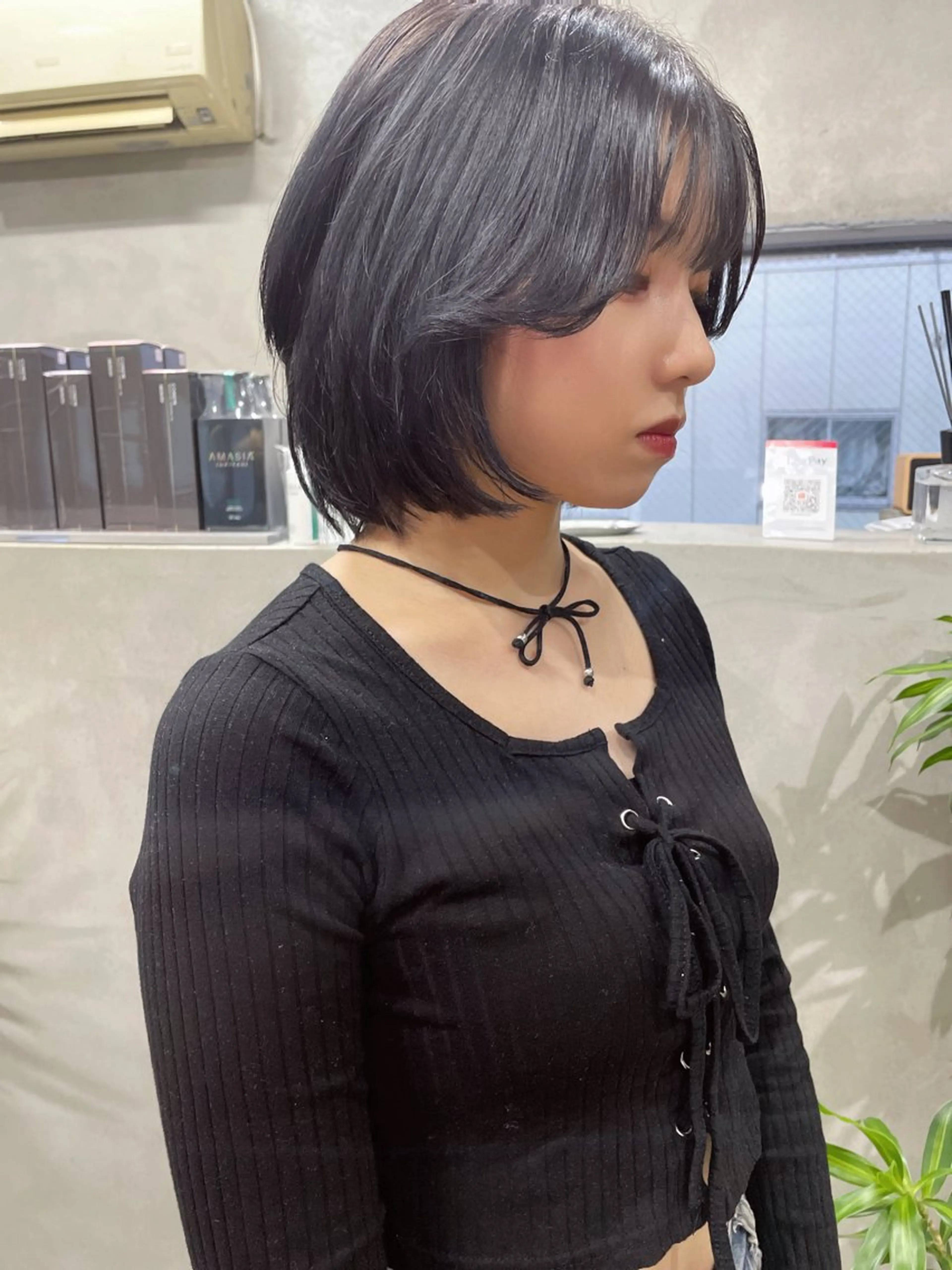 ショート ボブレイヤー ボブ レイヤーカット AIRI layer cut hairのヘアスタイル