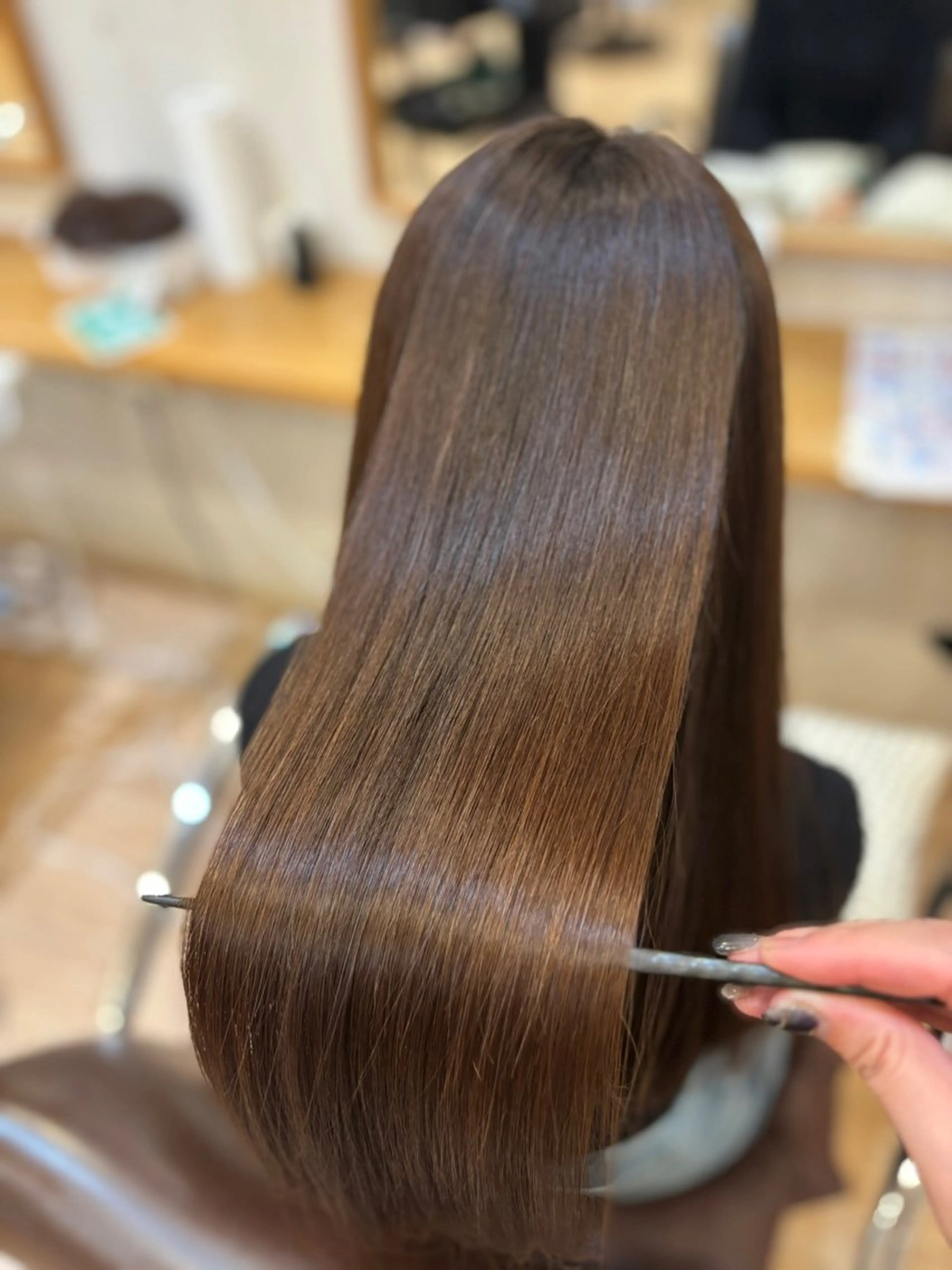 ロング 髪質改善 loops北山田所属・すなが/パーマカット モデル募集中のヘアスタイル