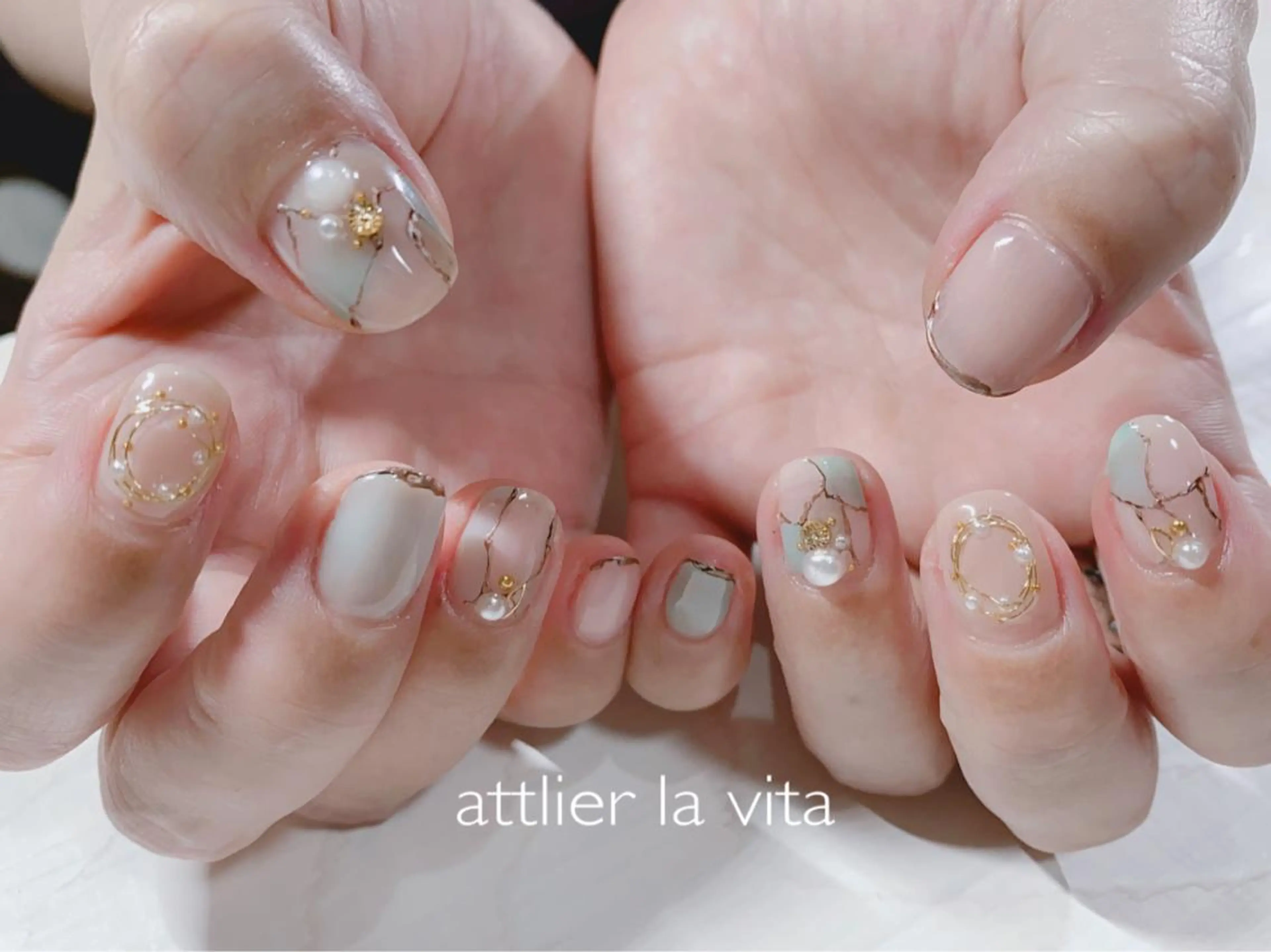 ネイル アートネイル ハンドネイル atelier la vita所属・lavita. mimuraのネイルデザイン